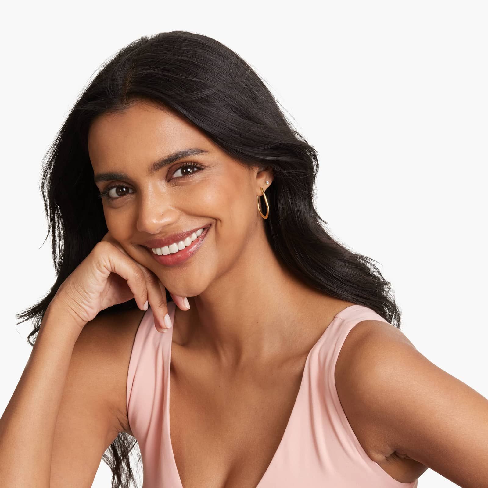 Golden Hour Geometric Oval Hoop Earrings In 14K Yellow Gold