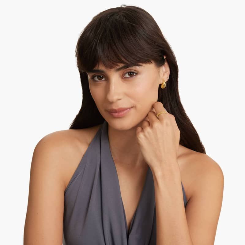 Golden Hour Free Form Earrings In 14K Yellow Gold