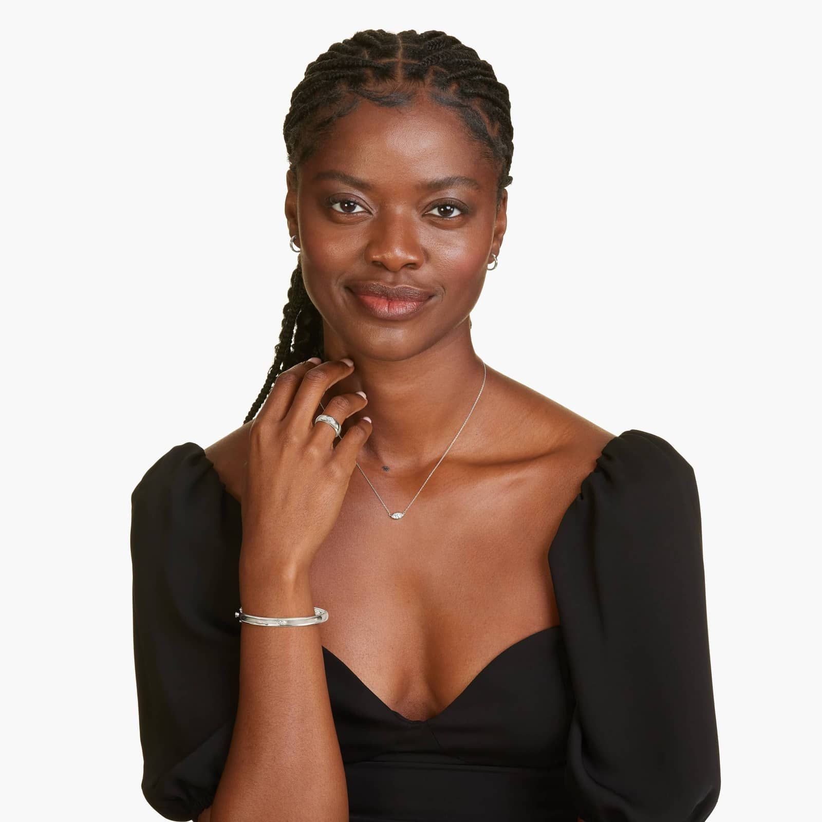 Fancy Bezel Marquise Cut Lab-Grown Diamond Ring In 14K White Gold