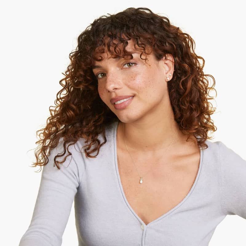 14K Yellow Gold Pear Shaped Opal & Tri-Diamond Birthstone Pendant Necklace