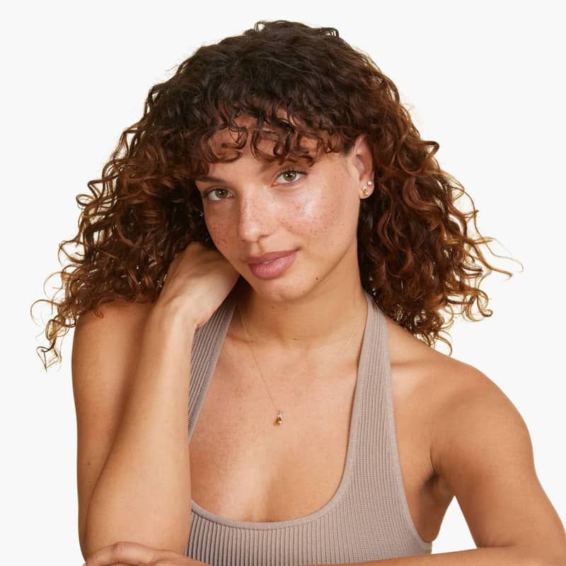 14K Yellow Gold Pear Shaped Citrine & Tri-Diamond Birthstone Pendant Necklace