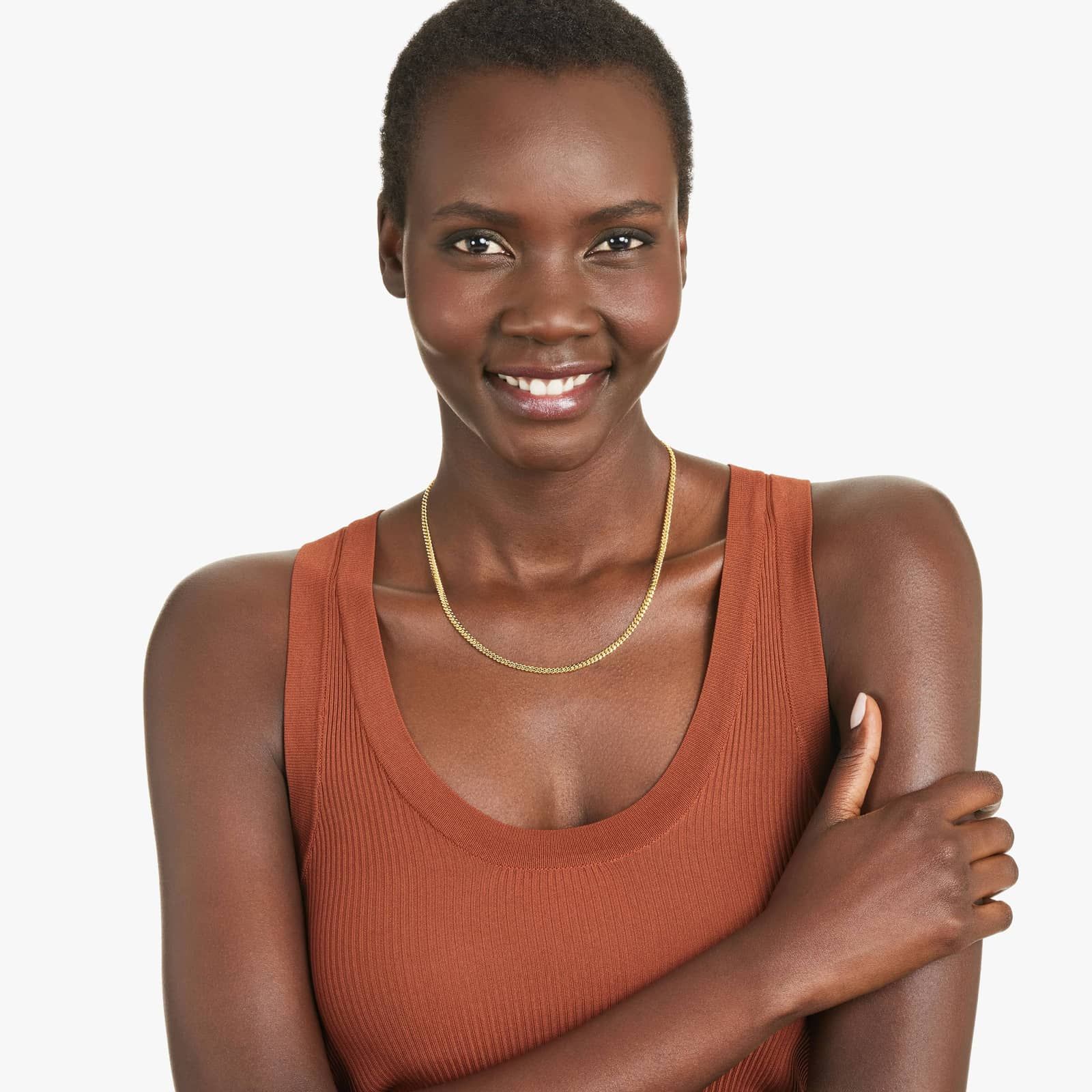 14K Yellow Gold Solid 3.5mm Miami Cuban Chain Necklace - 18 inches