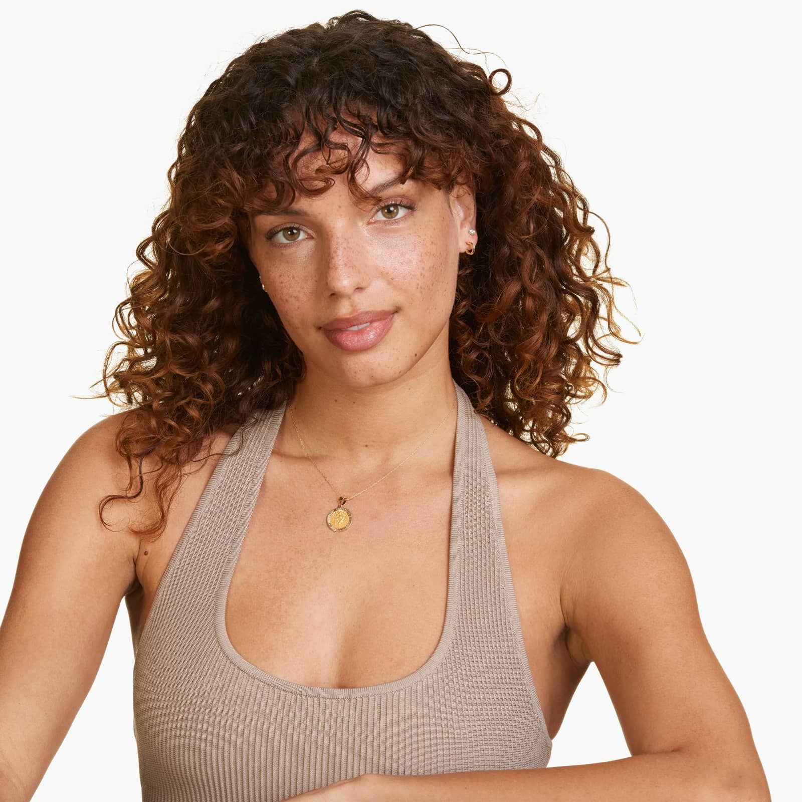 14K Yellow Gold Golden Hour Saint Christopher Medallion