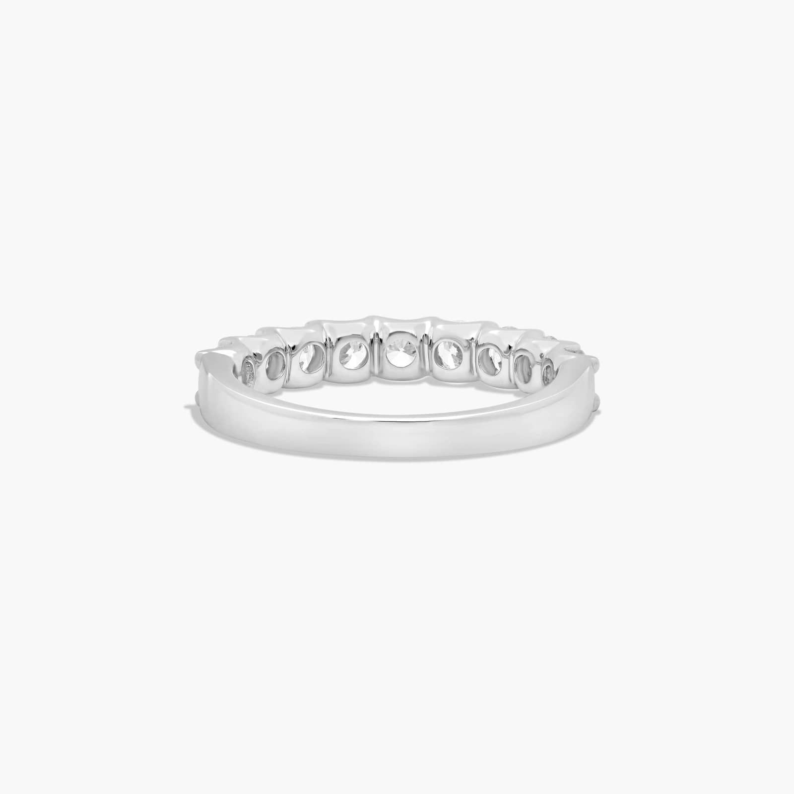 Shared Prong Nine Stone Contour Anniversary Ring With 1 CTW Diamonds In Platinum (3.00mm)