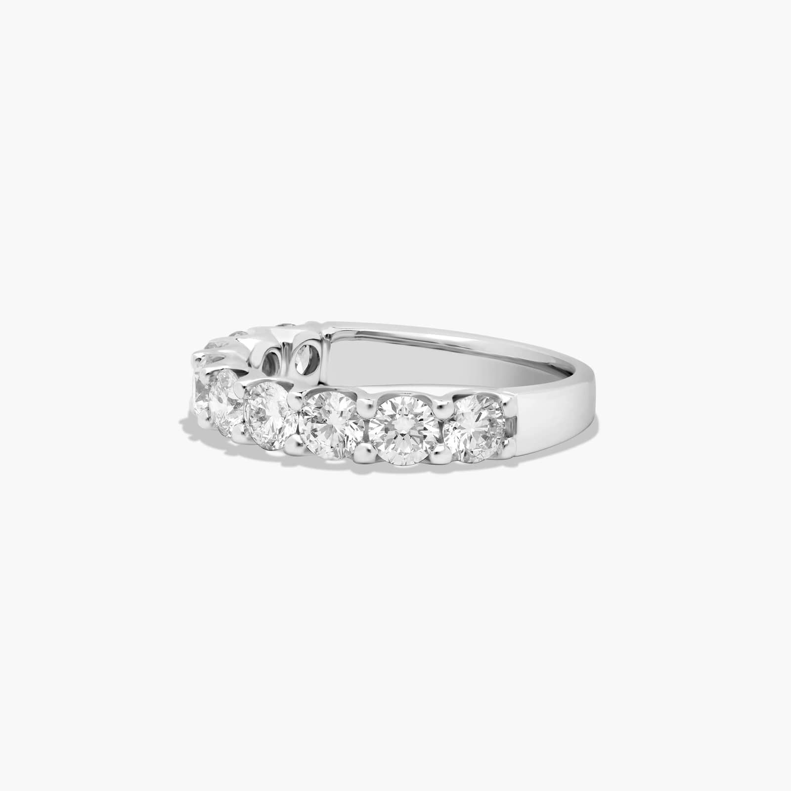 Shared Prong Nine Stone Contour Anniversary Ring With 1.5 CTW Diamonds In Platinum (3.00mm)