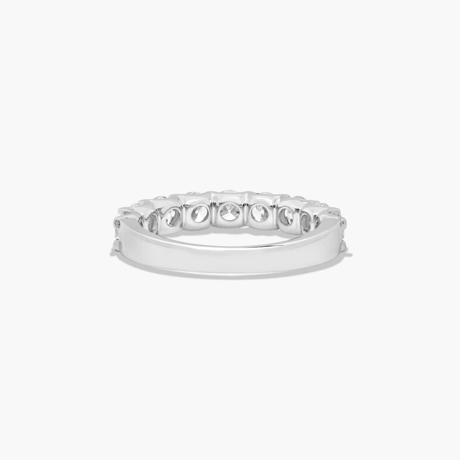 Shared Prong Nine Stone Contour Anniversary Ring With 1.5 CTW Diamonds In Platinum (3.00mm)