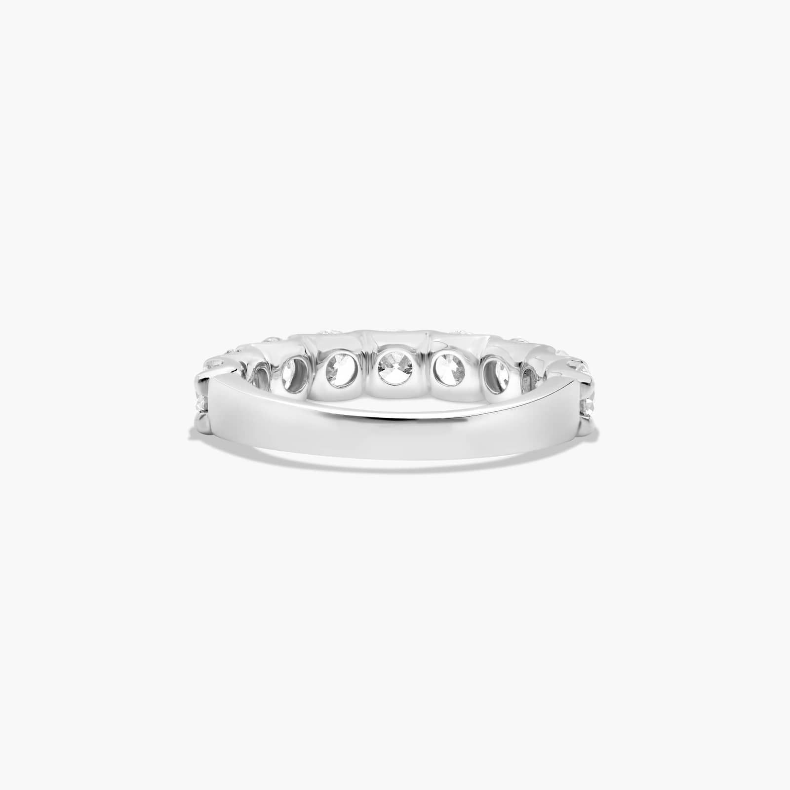 Shared Prong Nine Stone Contour Anniversary Ring With 2 CTW Diamonds In Platinum (3.50mm)