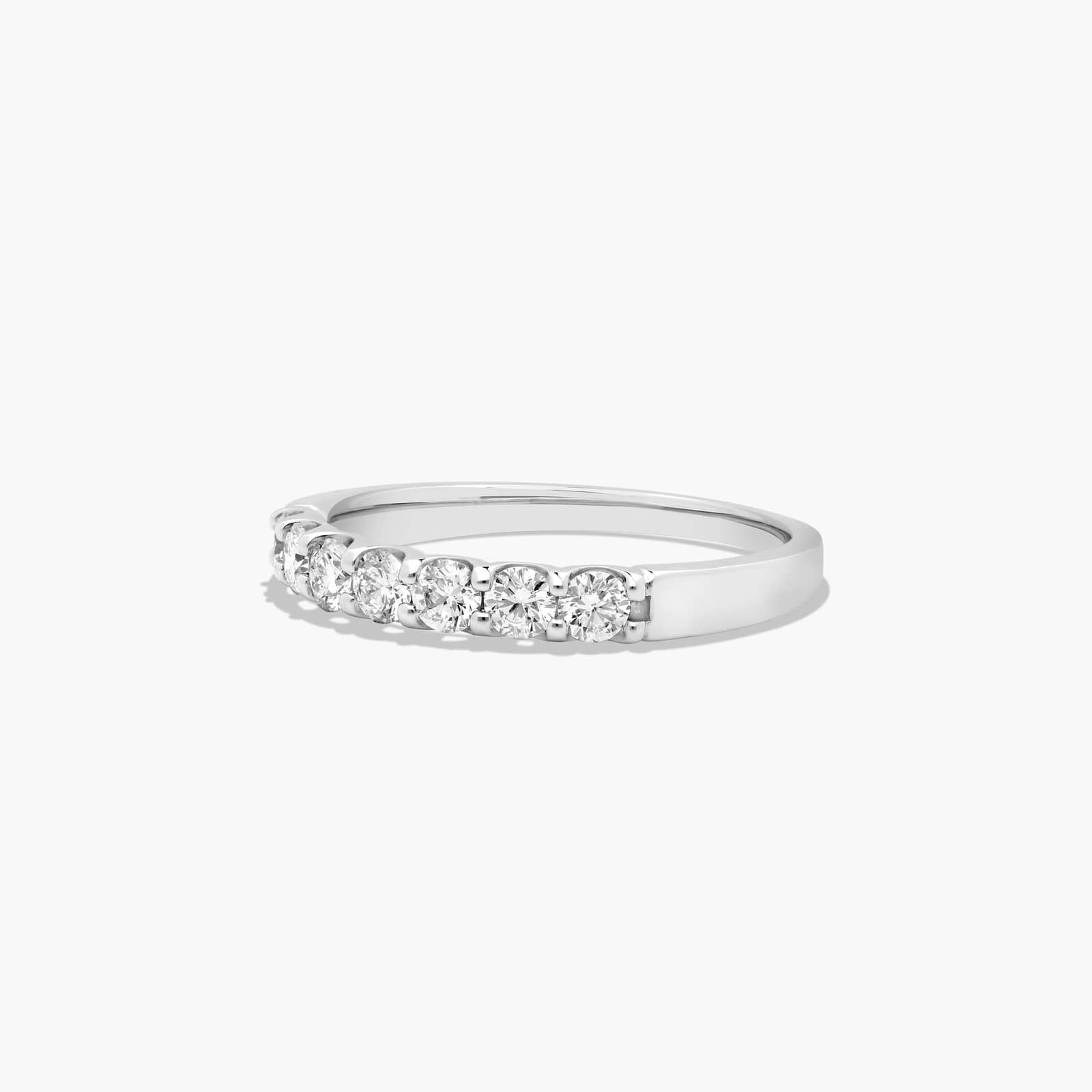 Shared Prong Seven Stone Contour Anniversary Ring With 0.5 CTW Diamonds In Platinum (2.00mm)