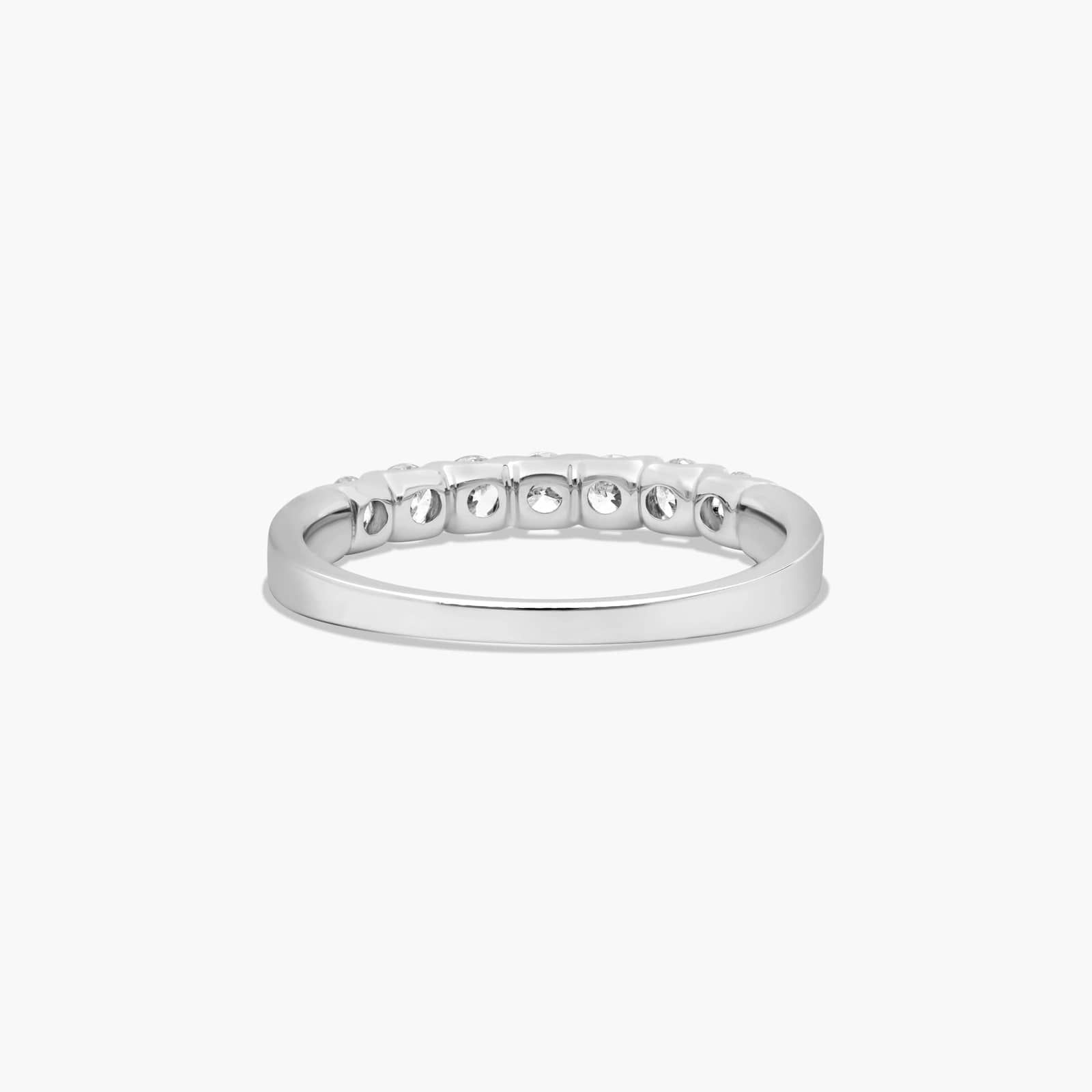 Shared Prong Seven Stone Contour Anniversary Ring With 0.5 CTW Diamonds In Platinum (2.00mm)