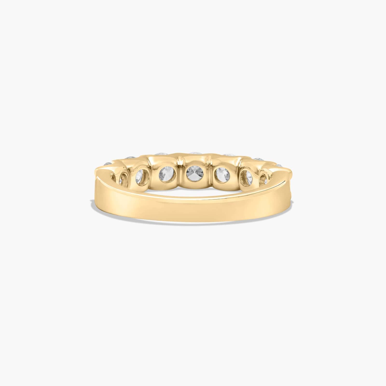 Shared Prong Seven Stone Contour Anniversary Ring With 1.5 CTW Lab-Grown Diamonds In 14K Yellow Gold (3.00mm)