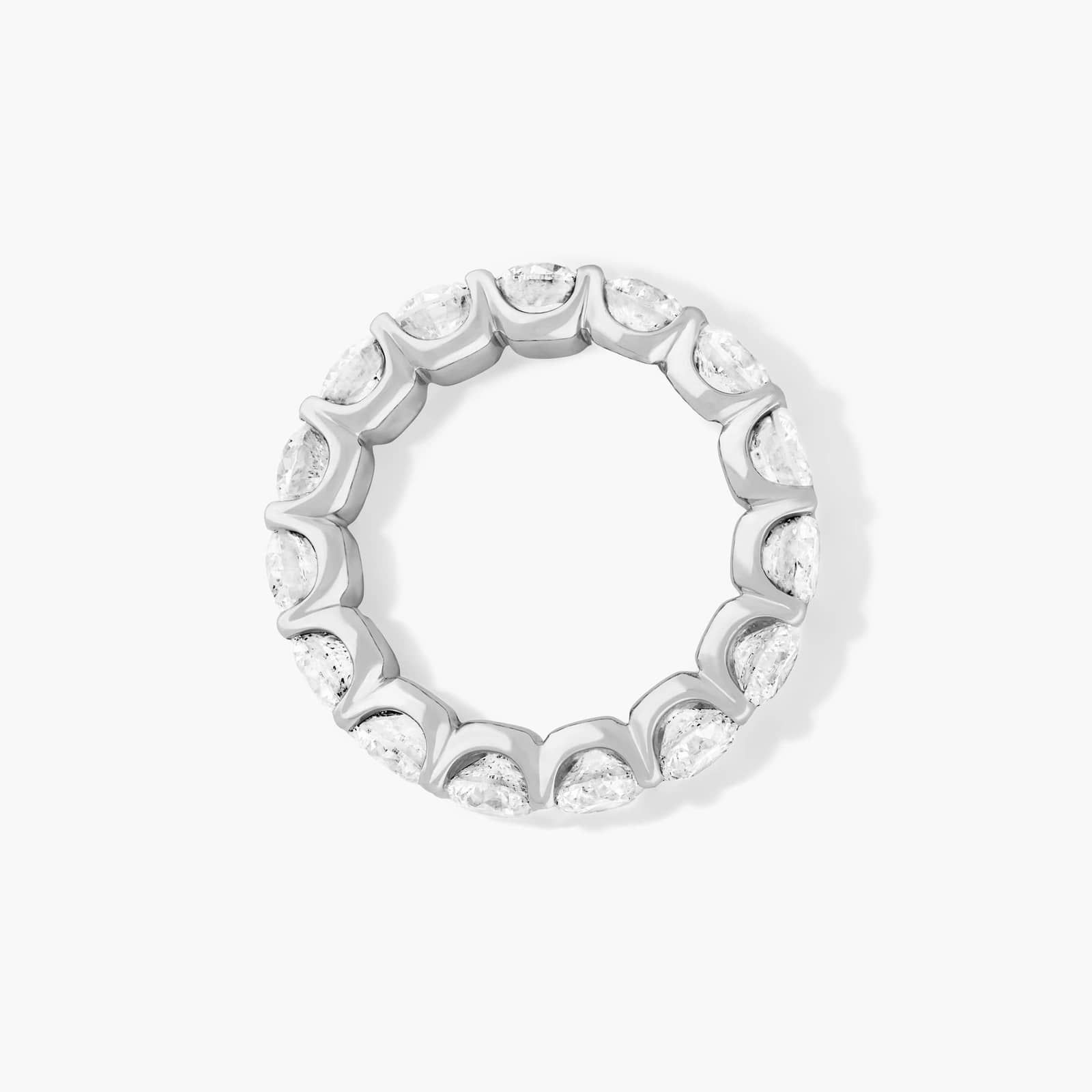 Shared Prong Contour Eternity Ring With 6 CTW Diamonds In Platinum (5.00mm)