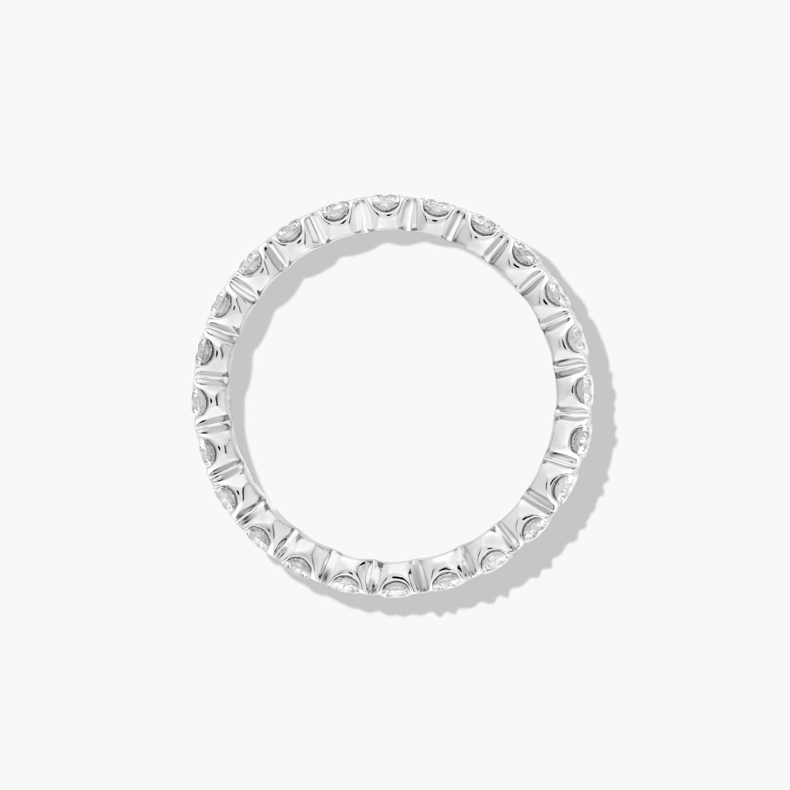 Fishtail Eternity Ring With 1.5 CTW Lab-Grown Diamonds In 14K White Gold (2.60mm)