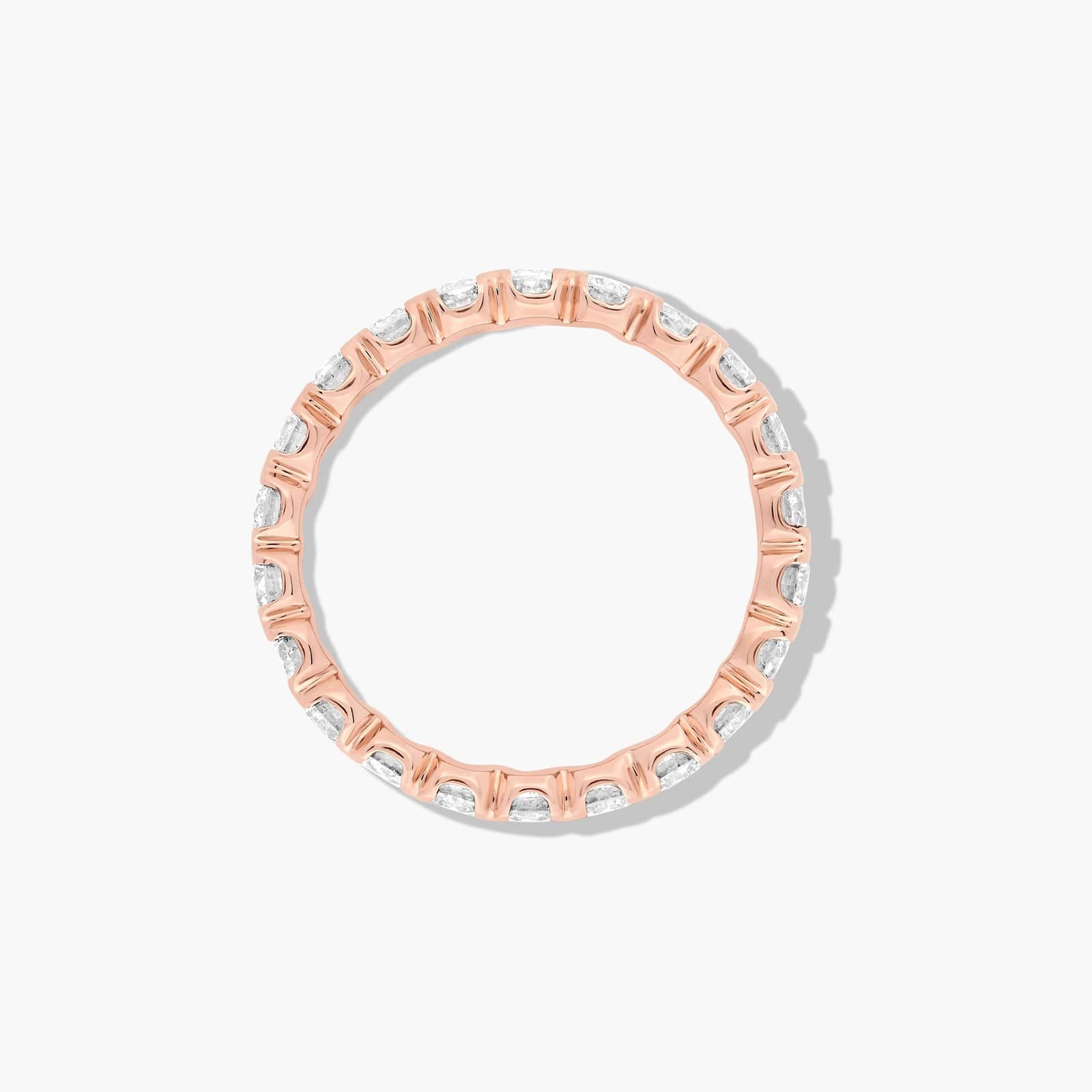 Fishtail Eternity Ring With 2 CTW Lab-Grown Diamonds In 14K Rose Gold (3.00mm)