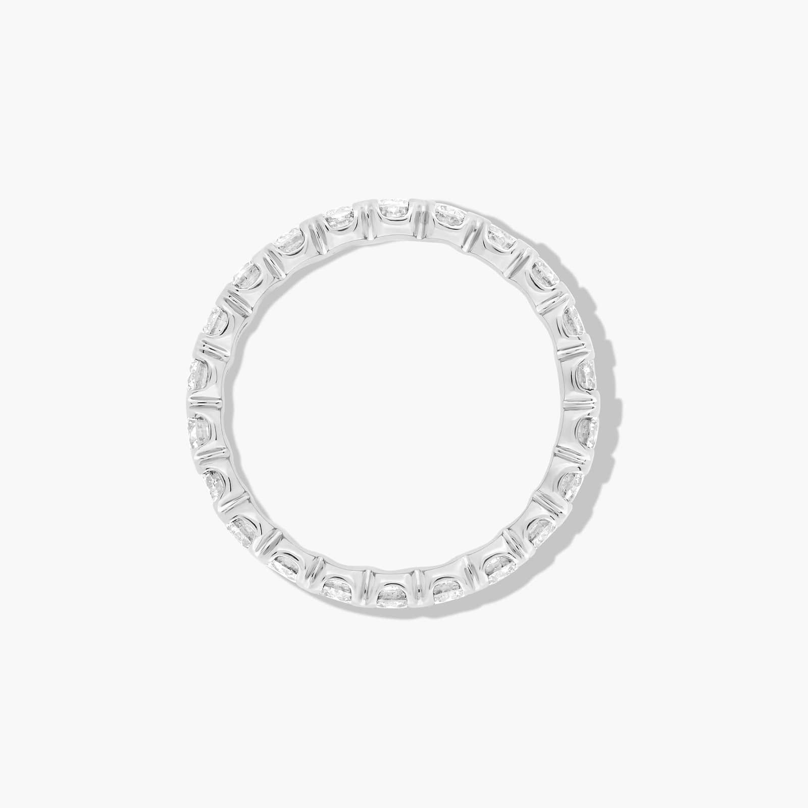 Fishtail Eternity Ring With 2 CTW Lab-Grown Diamonds In 14K White Gold (3.00mm)