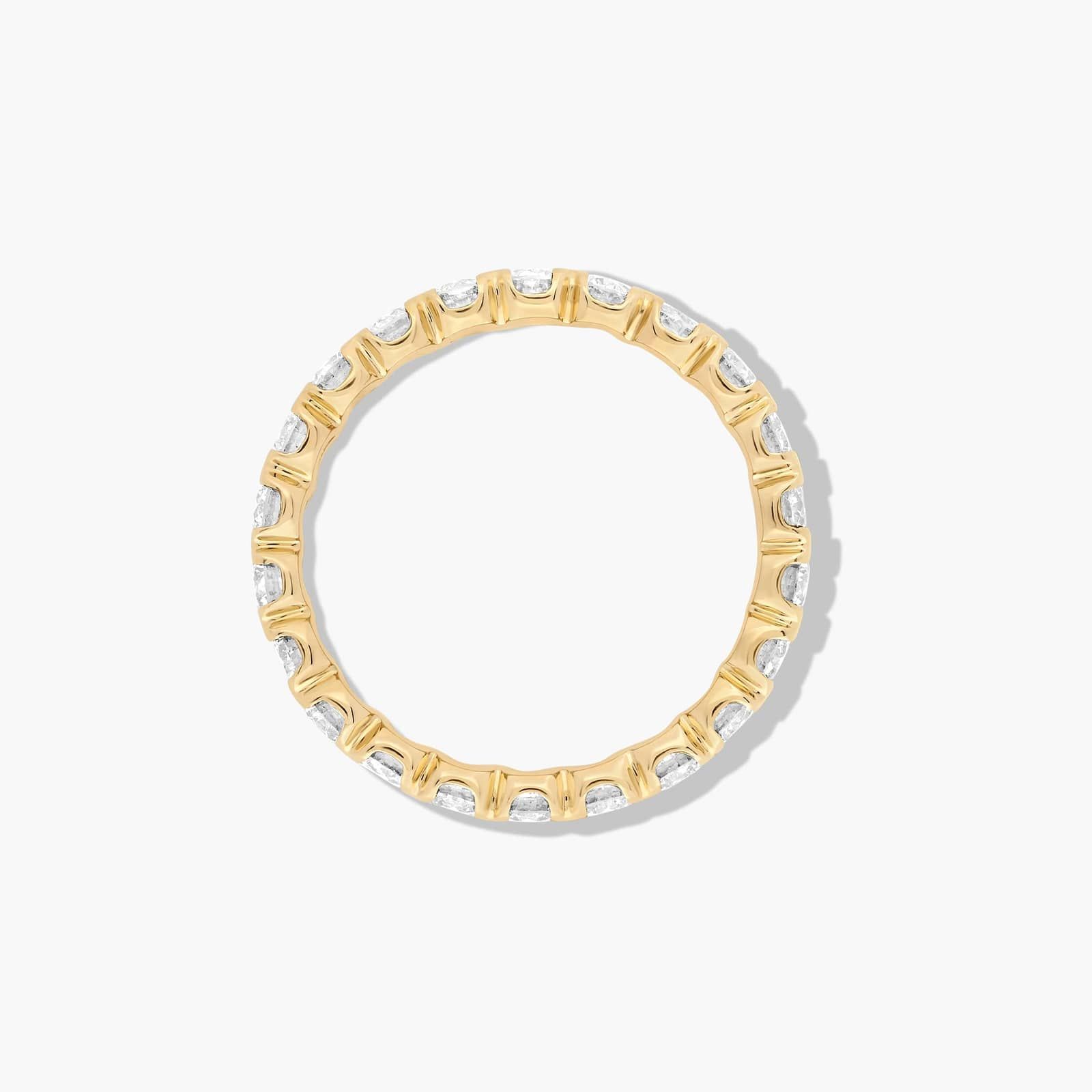 Fishtail Eternity Ring With 2 CTW Lab-Grown Diamonds In 14K Yellow Gold (3.00mm)