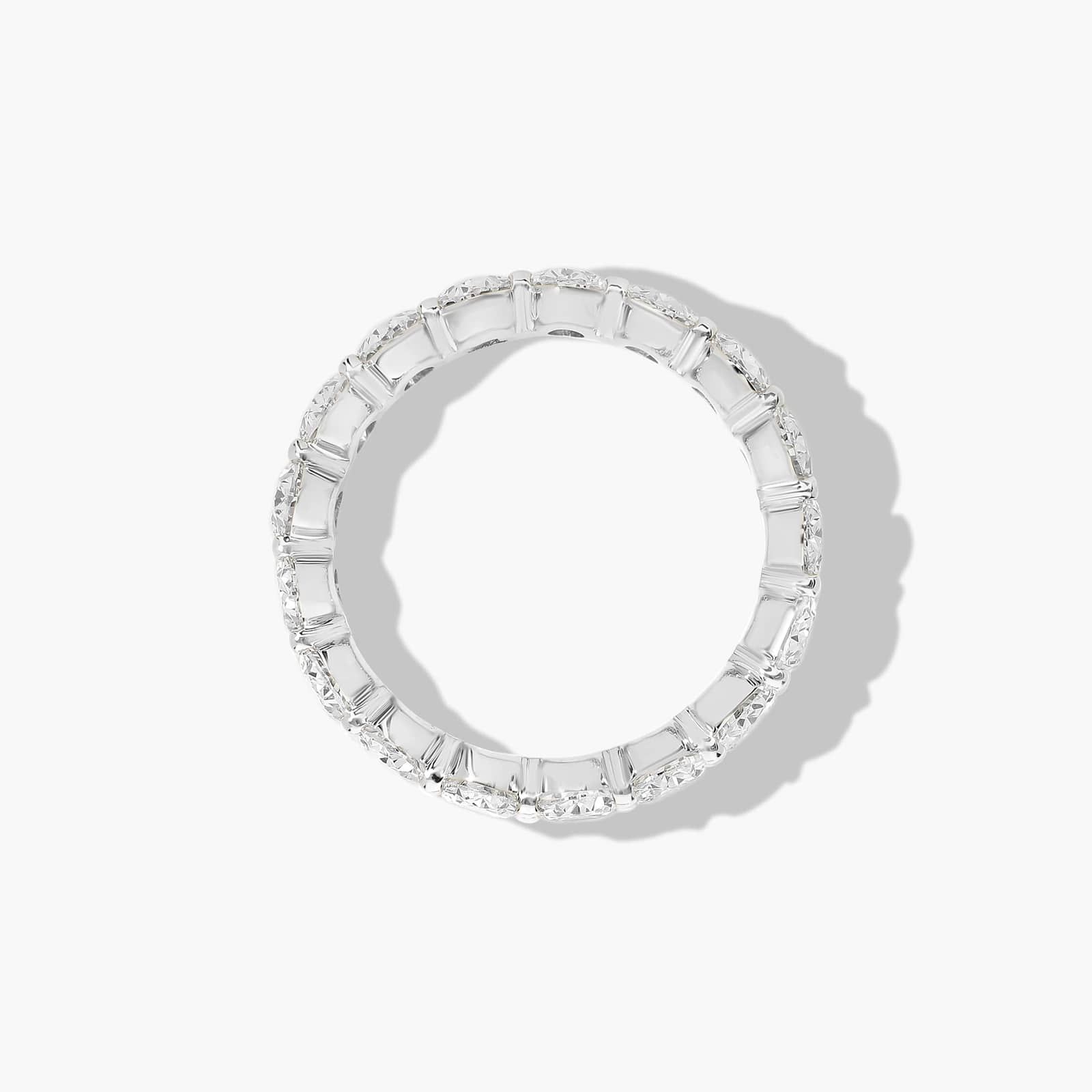 Eternity Ring With 4 CTW Oval Cut Diamonds In Platinum (5.00mm)