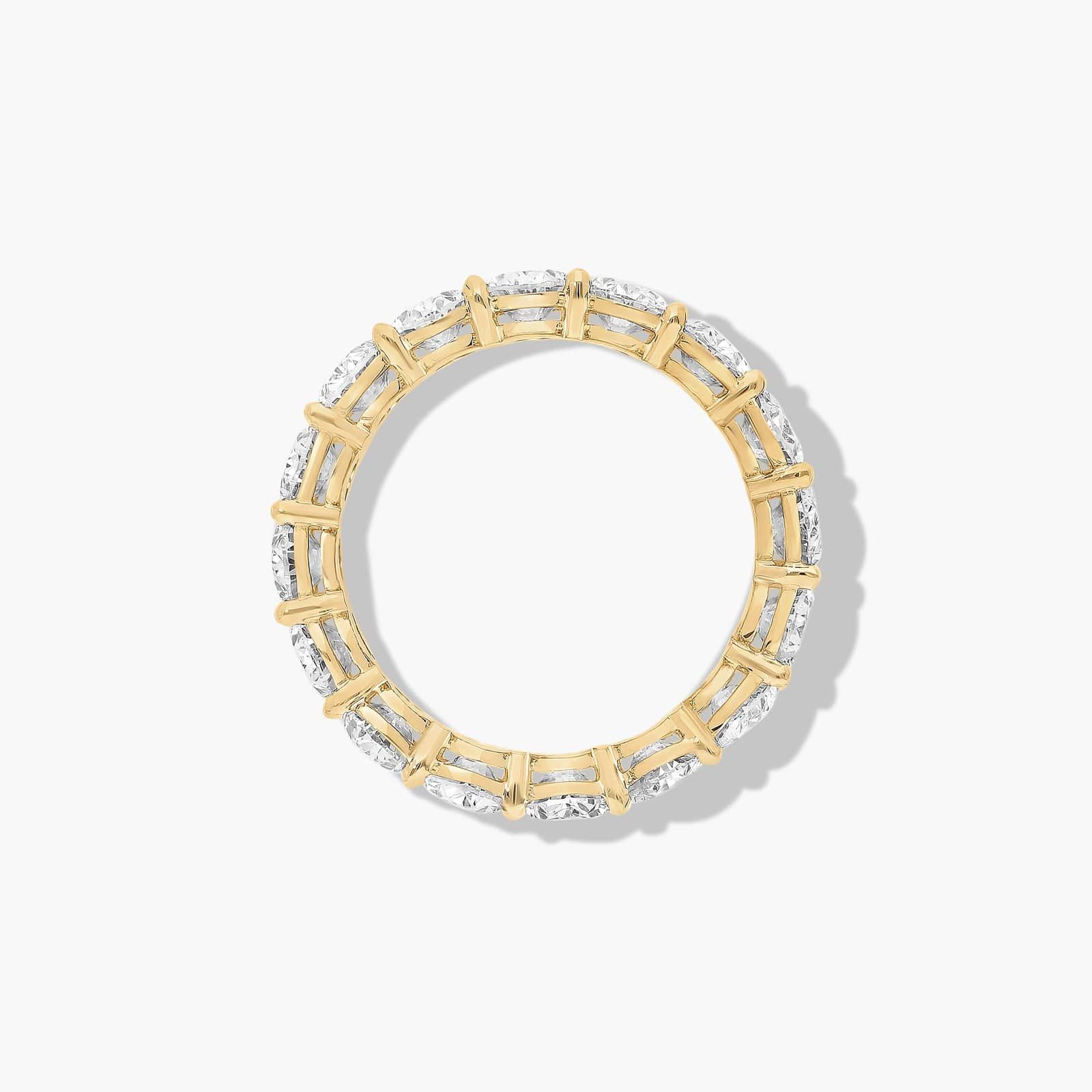 Eternity Ring With 5 CTW Oval Cut Lab-Grown Diamonds In 14K Yellow Gold (5.50mm)