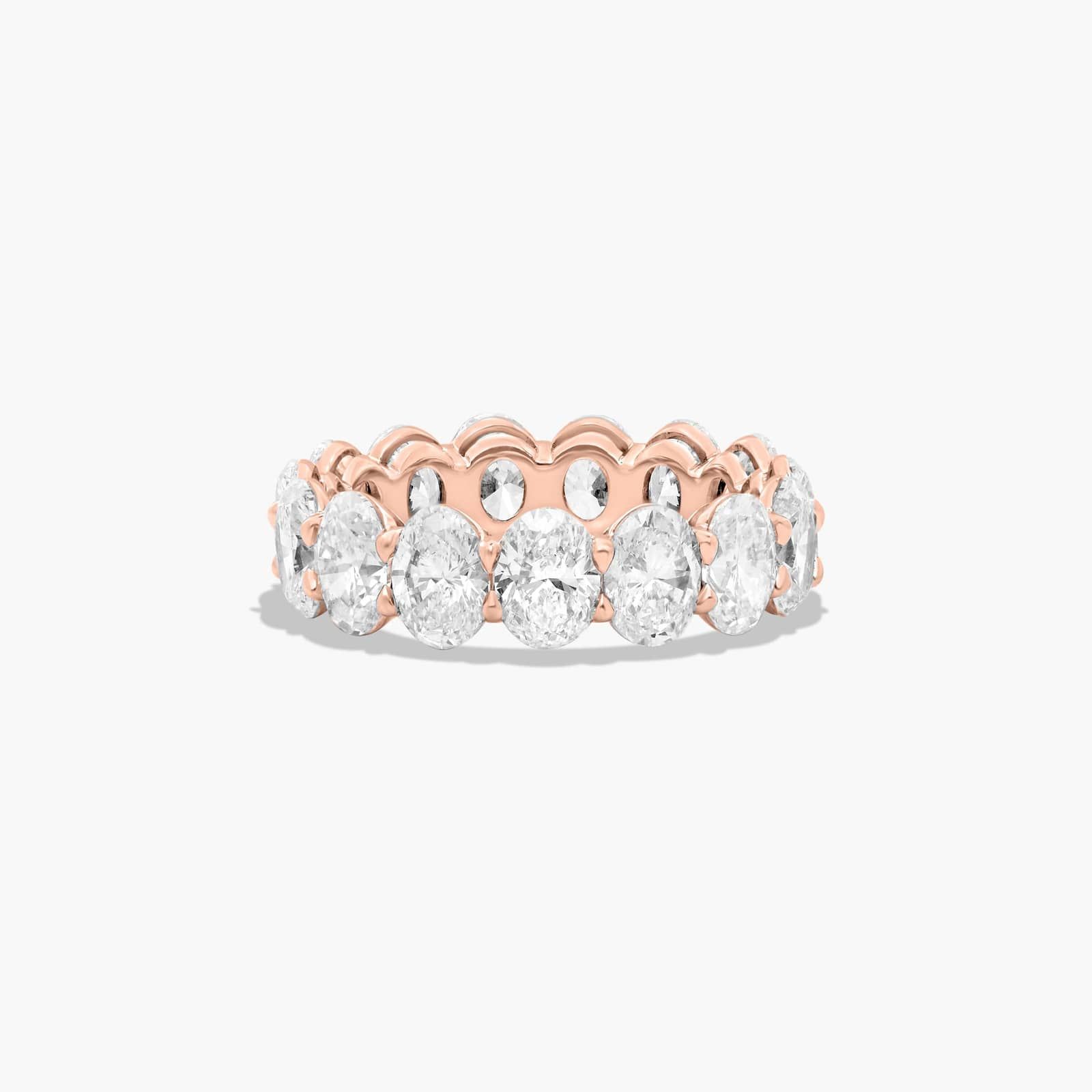 Eternity Ring With 6 CTW Oval Cut Lab-Grown Diamonds In 14K Rose Gold (6.00mm)