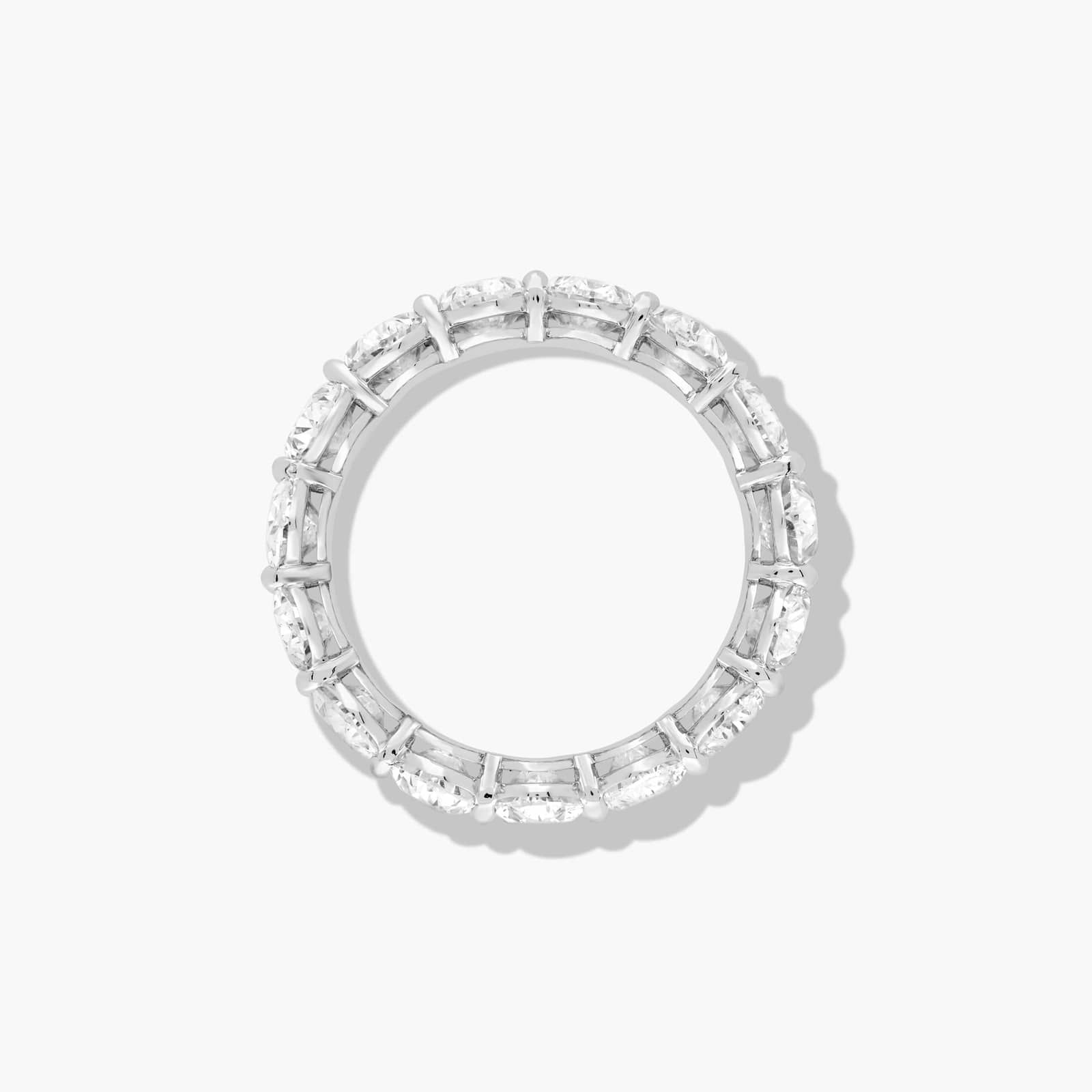 Eternity Ring With 6 CTW Oval Cut Diamonds In Platinum (6.00mm)