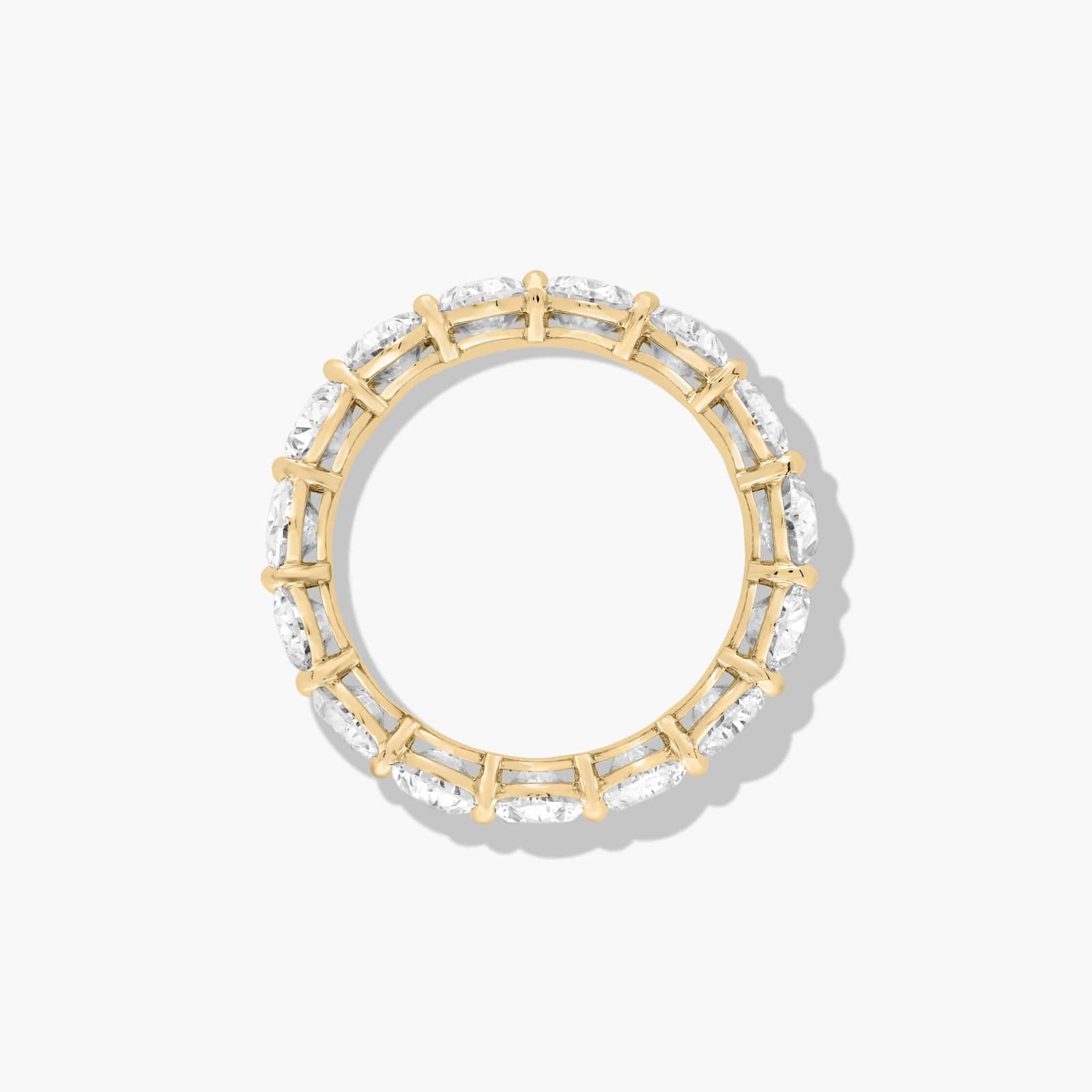 Eternity Ring With 6 CTW Oval Cut Lab-Grown Diamonds In 14K Yellow Gold (6.00mm)
