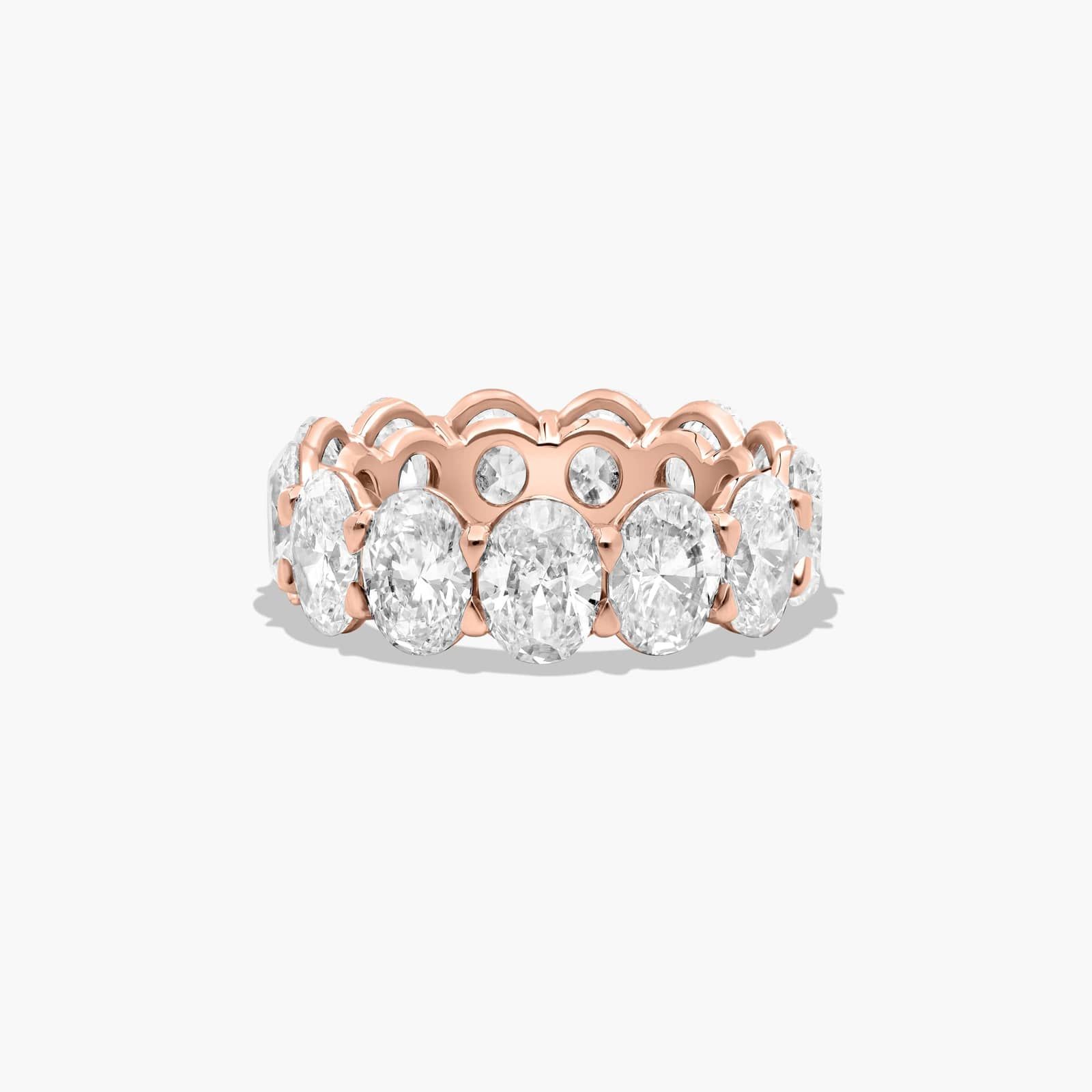 Eternity Ring With 9.5 CTW Oval Cut Lab-Grown Diamonds In 14K Rose Gold (7.5mm)