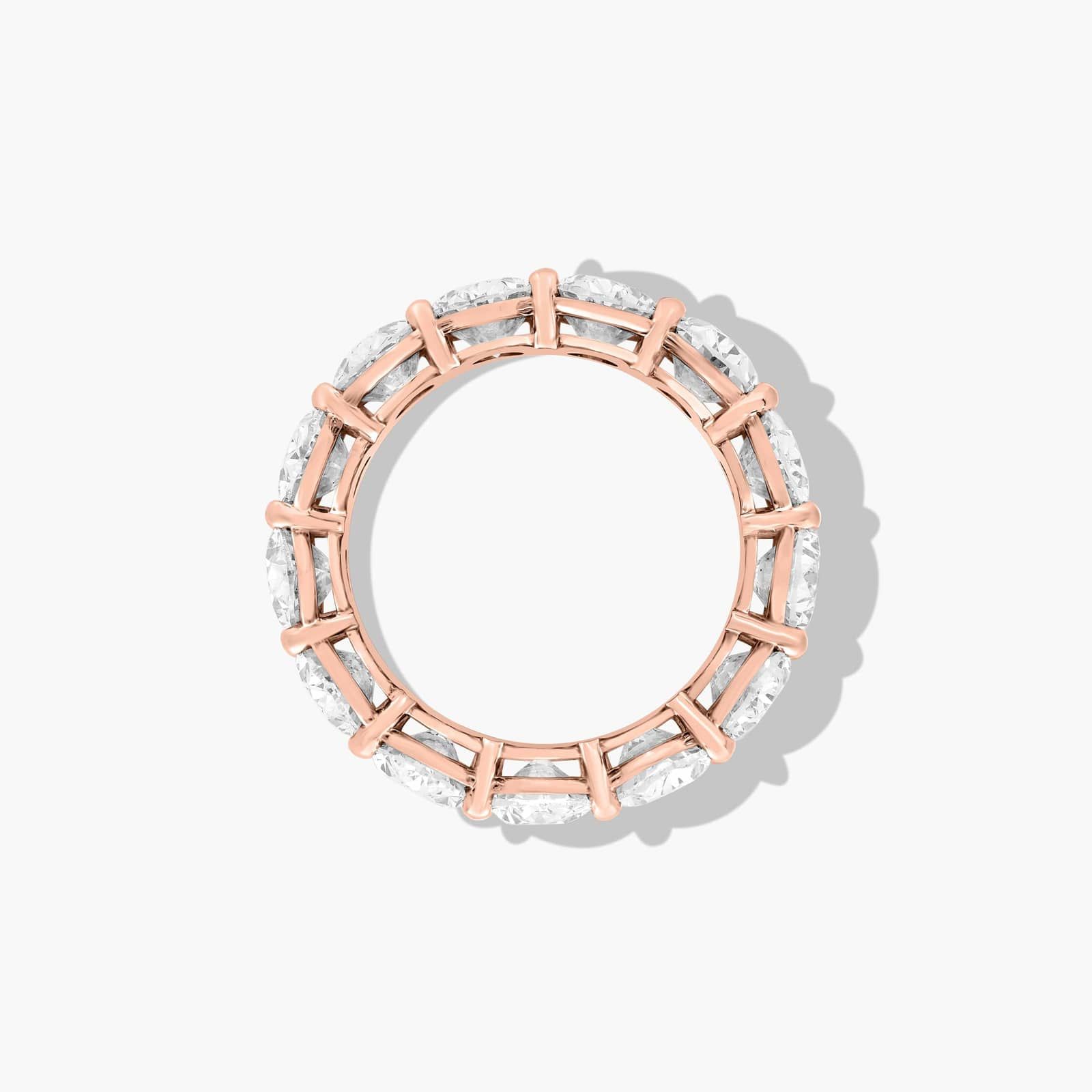 Eternity Ring With 9.5 CTW Oval Cut Lab-Grown Diamonds In 14K Rose Gold (7.5mm)