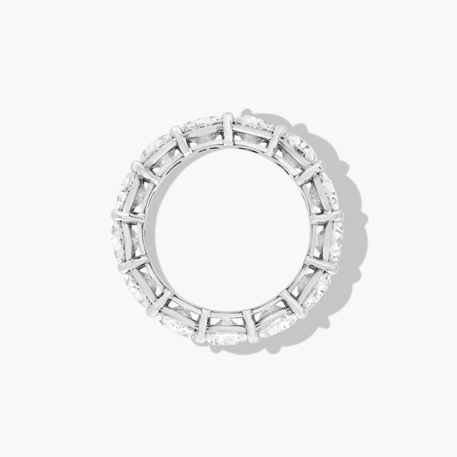 Eternity Ring With 9.5 CTW Oval Cut Diamonds In Platinum  (7.5mm)