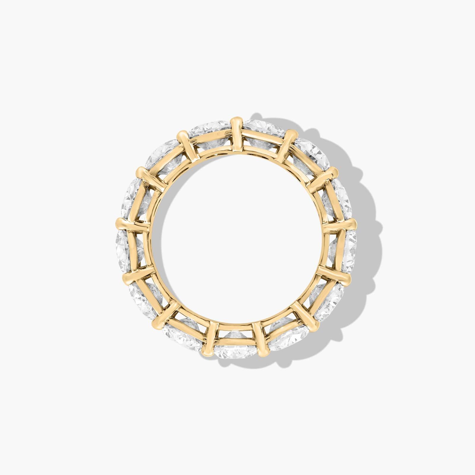 Eternity Ring With 9.5 CTW Oval Cut Lab-Grown Diamonds In 14K Yellow Gold (7.5mm)