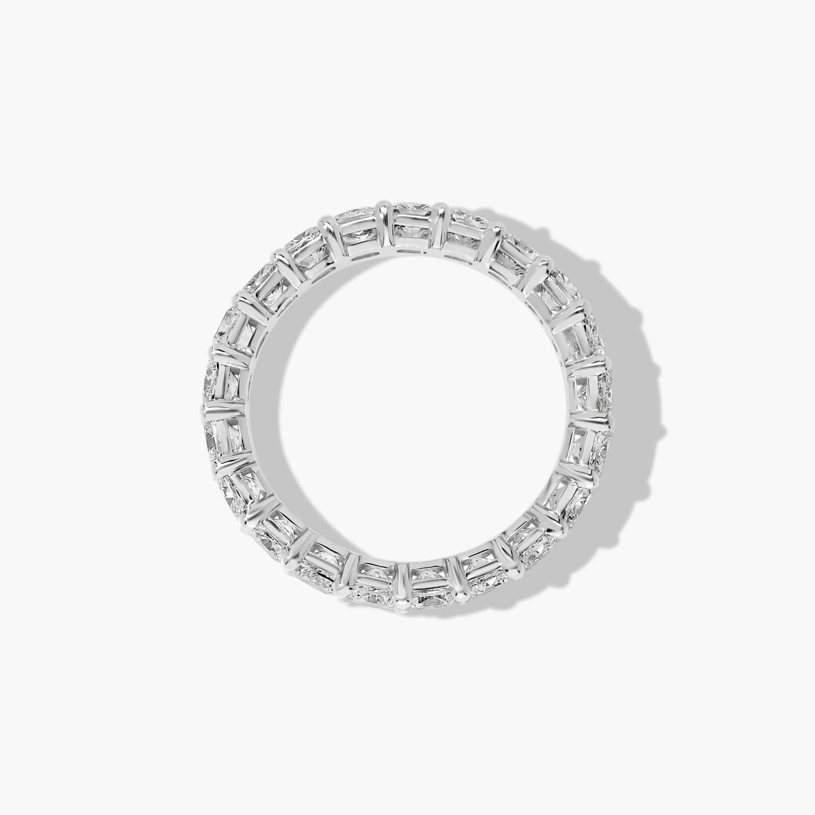 Eternity Ring With 3 CTW Cushion Cut Diamonds In Platinum (4.00mm)