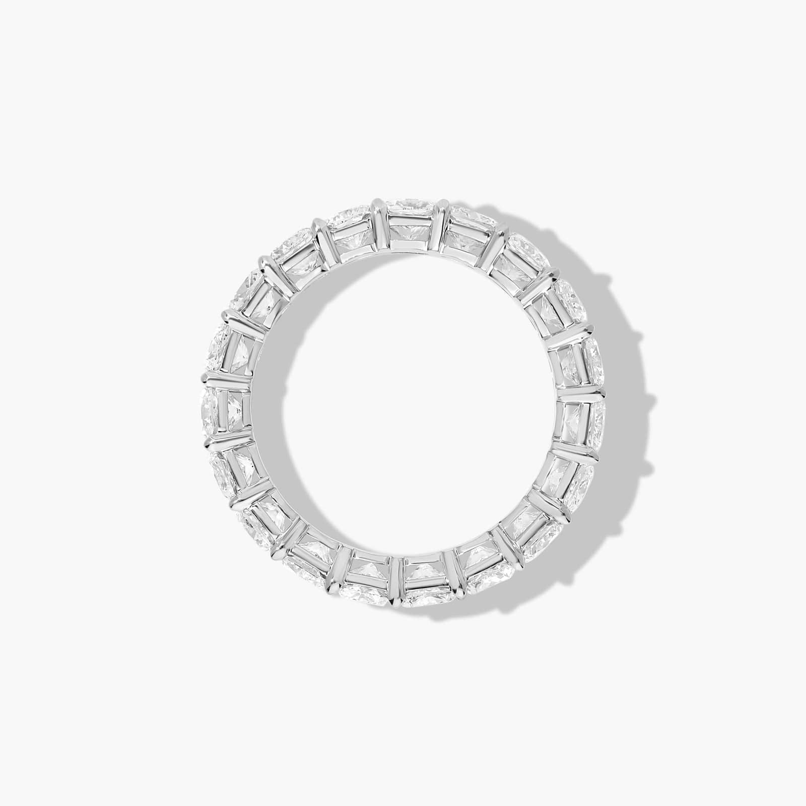 Eternity Ring With 4 CTW Cushion Cut Diamonds In Platinum  (4.5mm)