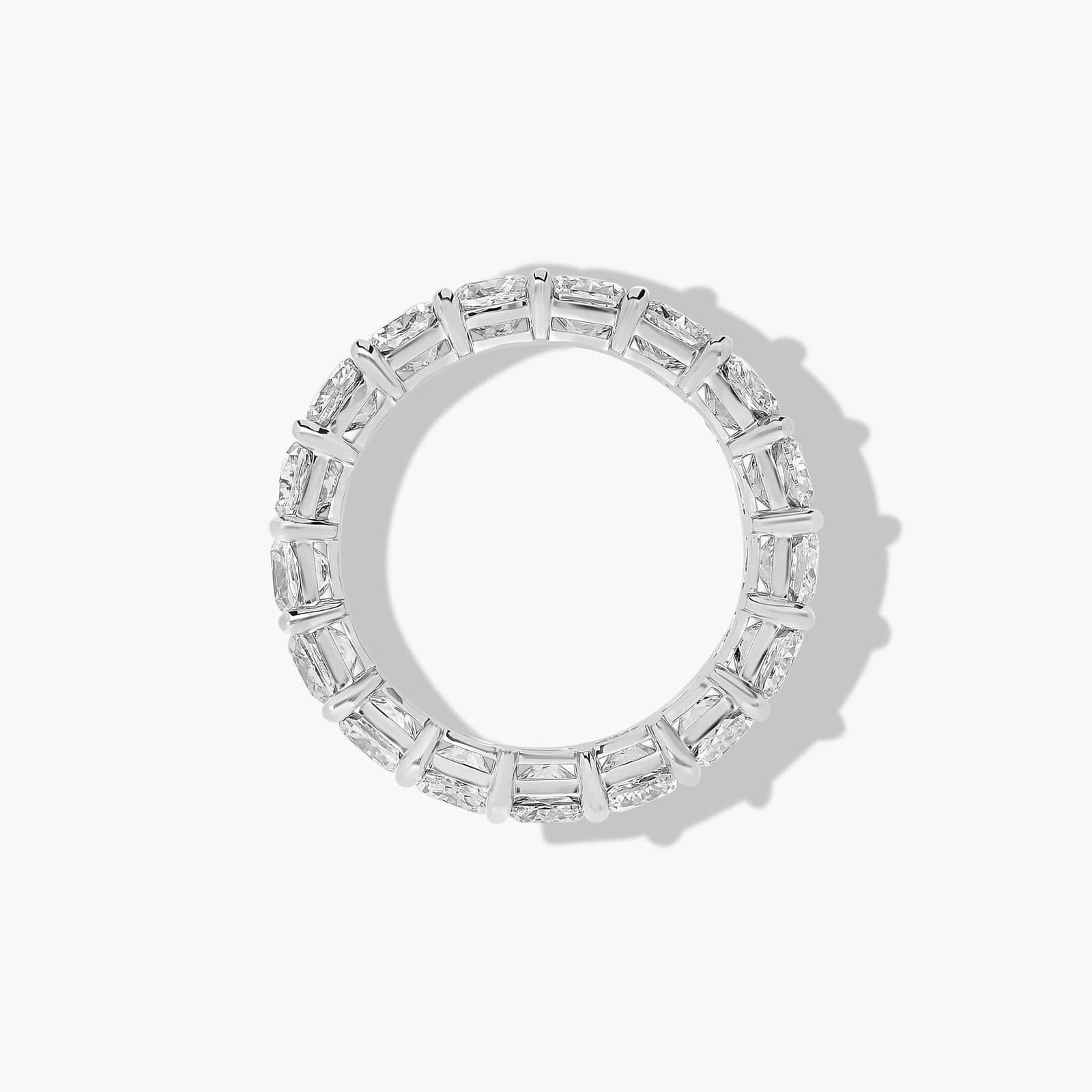 Eternity Ring With 5 CTW Cushion Cut Diamonds In Platinum  (5mm)