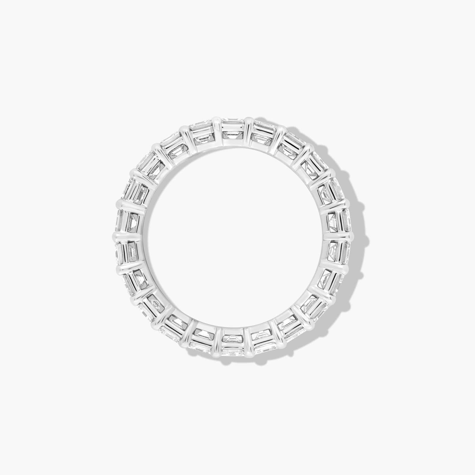 Eternity Ring With 3 CTW Asscher Cut Diamonds In 14K White Gold (4.00mm)