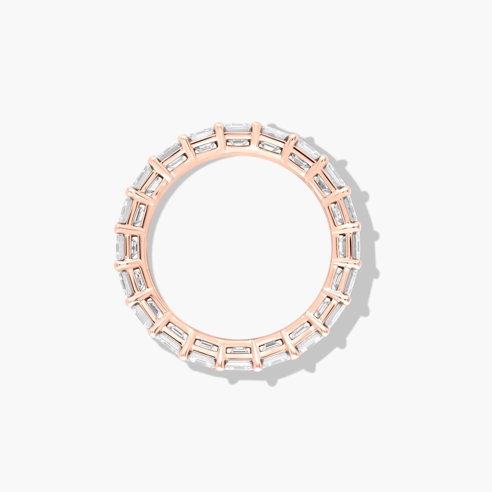 Eternity Ring With 4 CTW Asscher Cut Lab-Grown Diamonds In 14K Rose Gold (4.50mm)