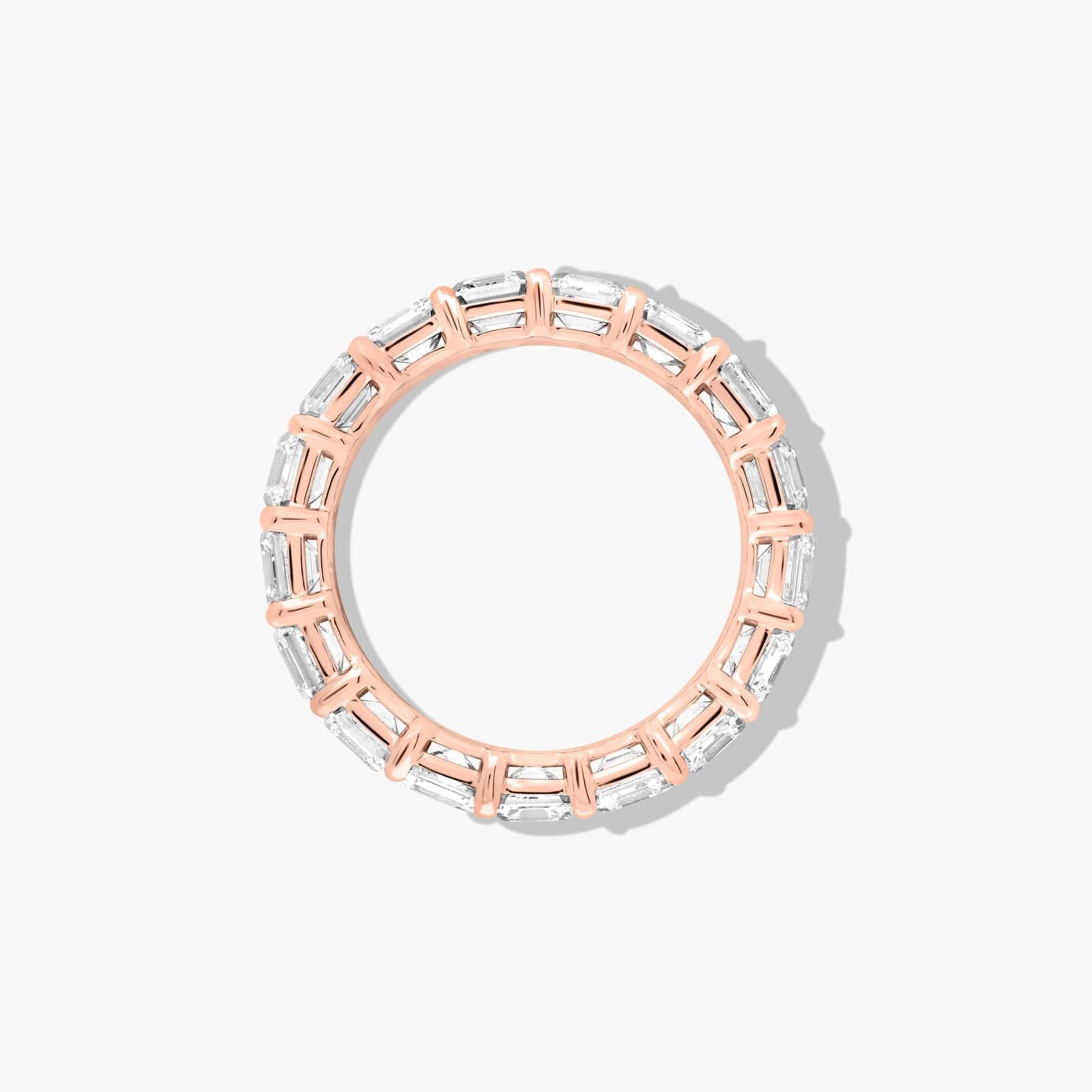 Eternity Ring With 5 CTW Asscher Cut Lab-Grown Diamonds In 14K Rose Gold (5.00mm)
