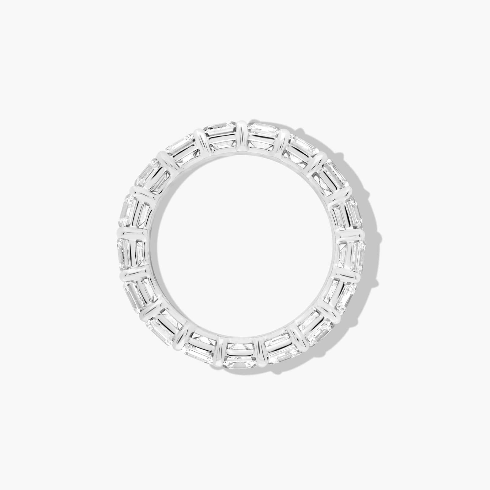 Eternity Ring With 5 CTW Asscher Cut Diamonds In Platinum  (5mm)