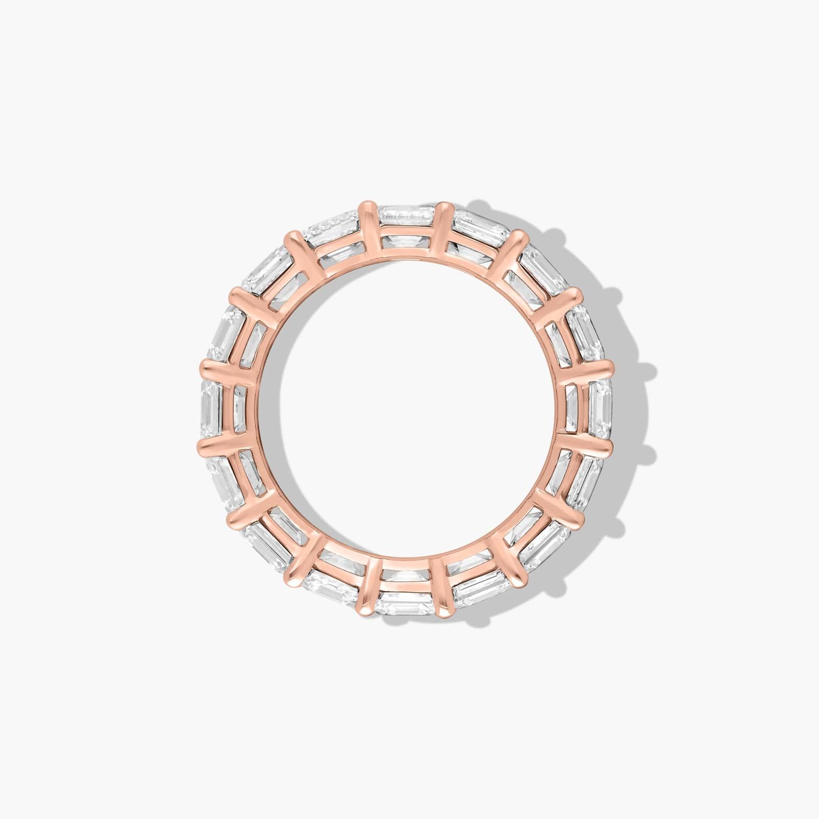 Eternity Ring With 6 CTW Asscher Cut Lab-Grown Diamonds In 14K Rose Gold (5.00mm)