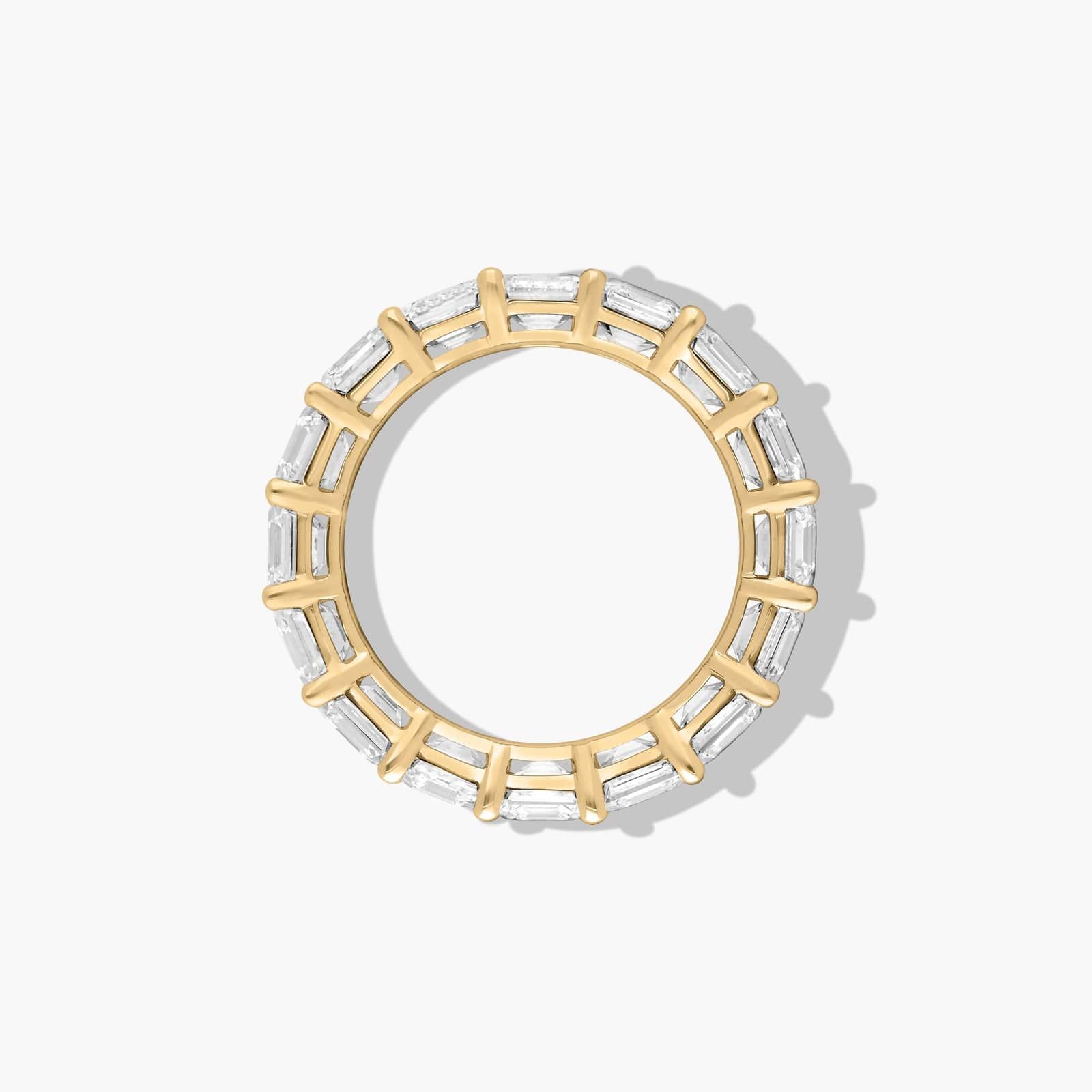 Eternity Ring With 6 CTW Asscher Cut Lab-Grown Diamonds In 14K Yellow Gold (5.00mm)