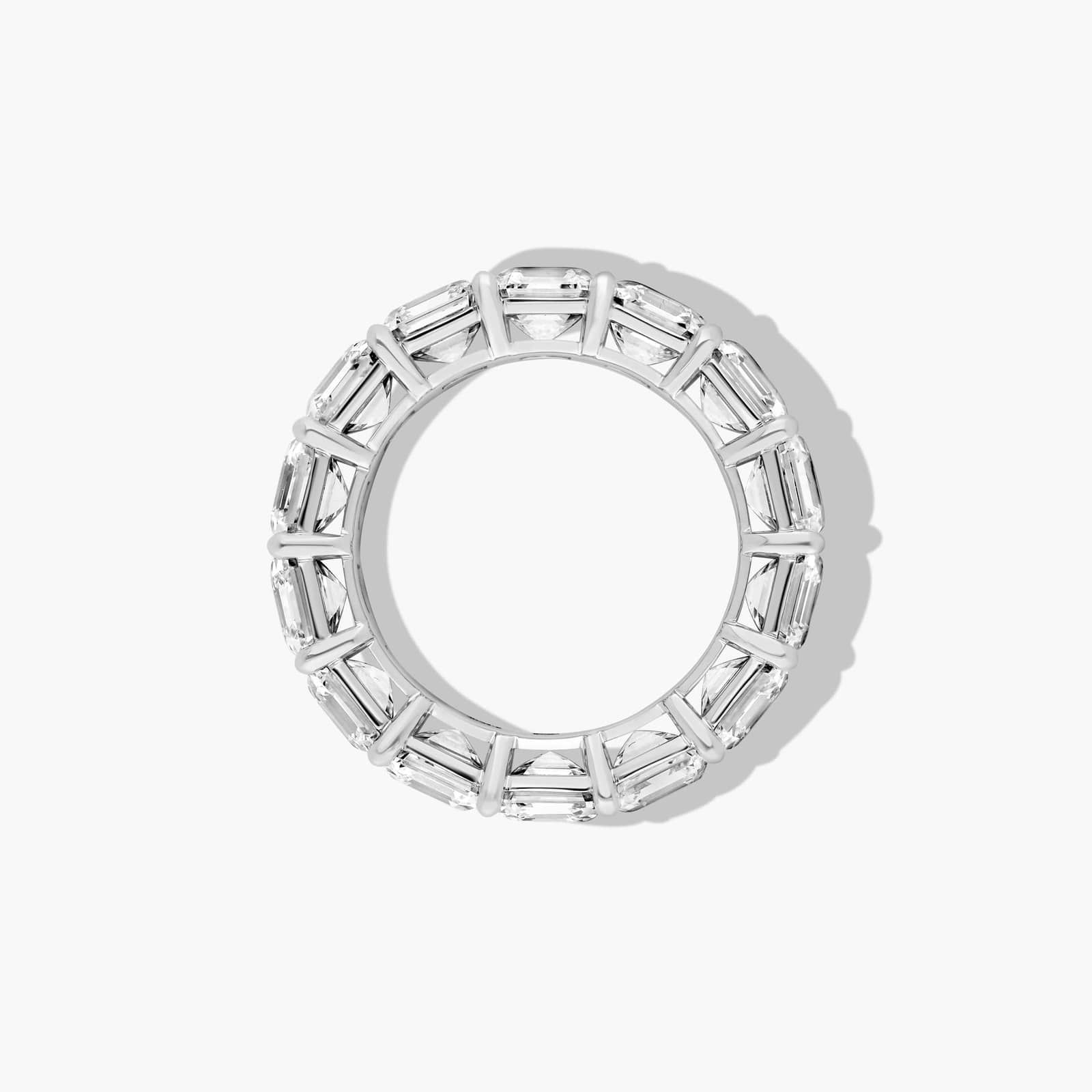 Eternity Ring With 10 CTW Asscher Cut Diamonds In Platinum (6.00mm)
