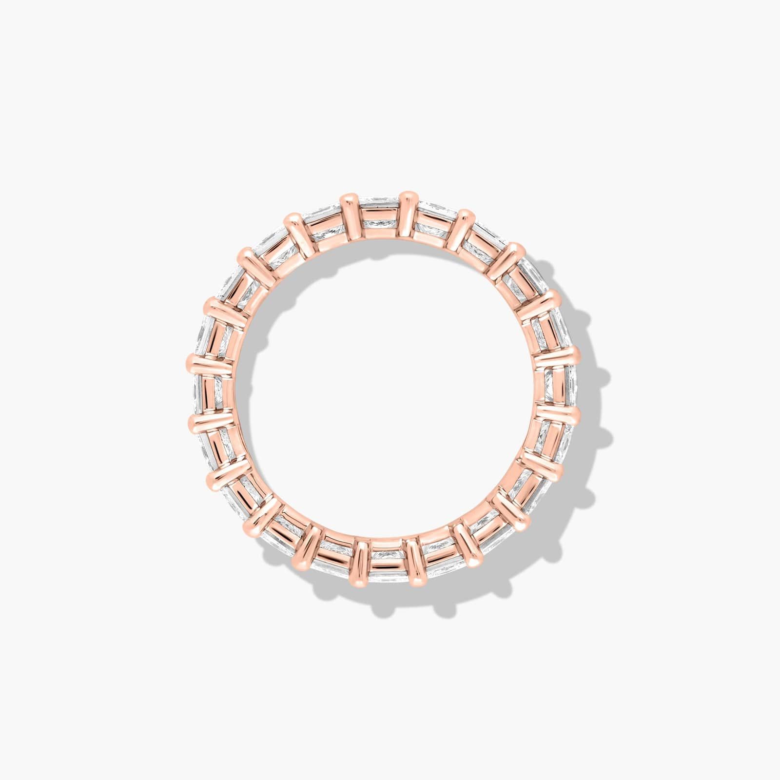 Eternity Ring With 3 CTW Princess Cut Lab-Grown Diamonds In 14K Rose Gold (4.00mm)