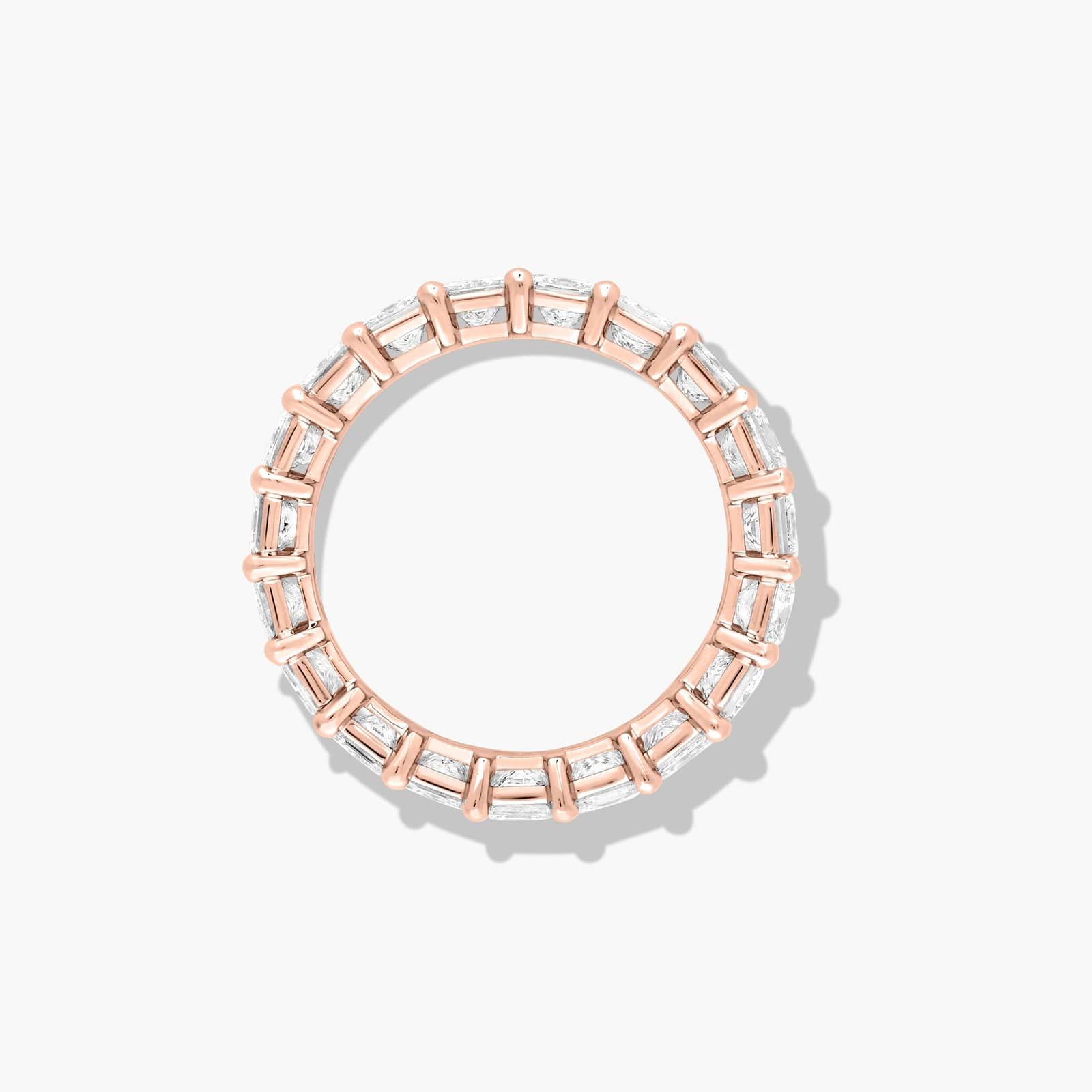 Eternity Ring With 4 CTW Princess Cut Lab-Grown Diamonds In 14K Rose Gold (4.5mm)