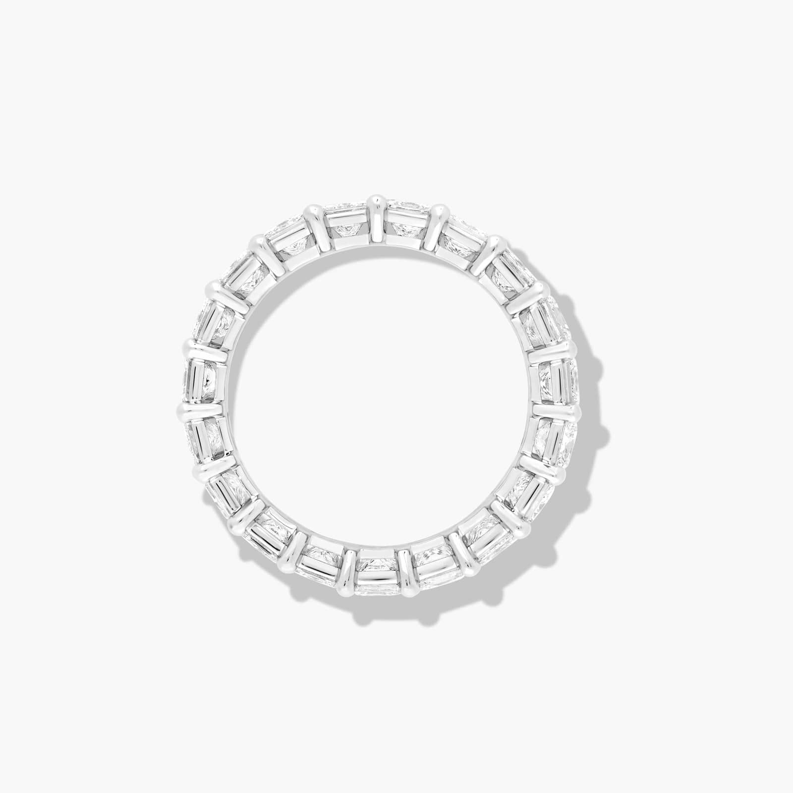 Eternity Ring With 4 CTW Princess Cut Lab-Grown Diamonds In 14K White Gold  (4.5mm)