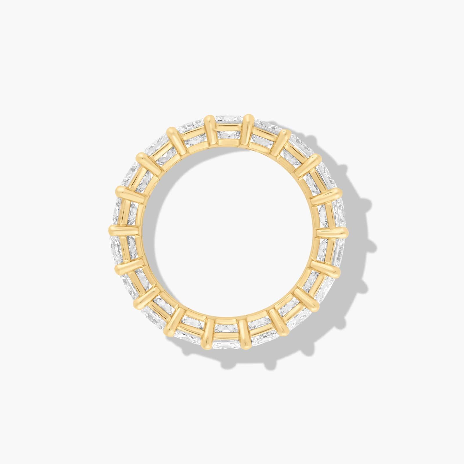 Eternity Ring With 6 CTW Princess Cut Lab-Grown Diamonds In 14K Yellow Gold  (5mm)
