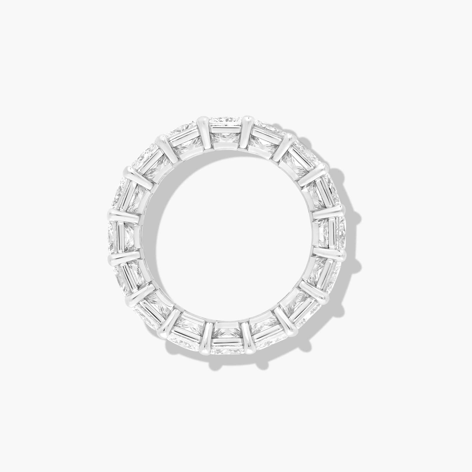 Eternity Ring With 7 CTW Princess Cut Lab-Grown Diamonds In 14K White Gold  (5.5mm)