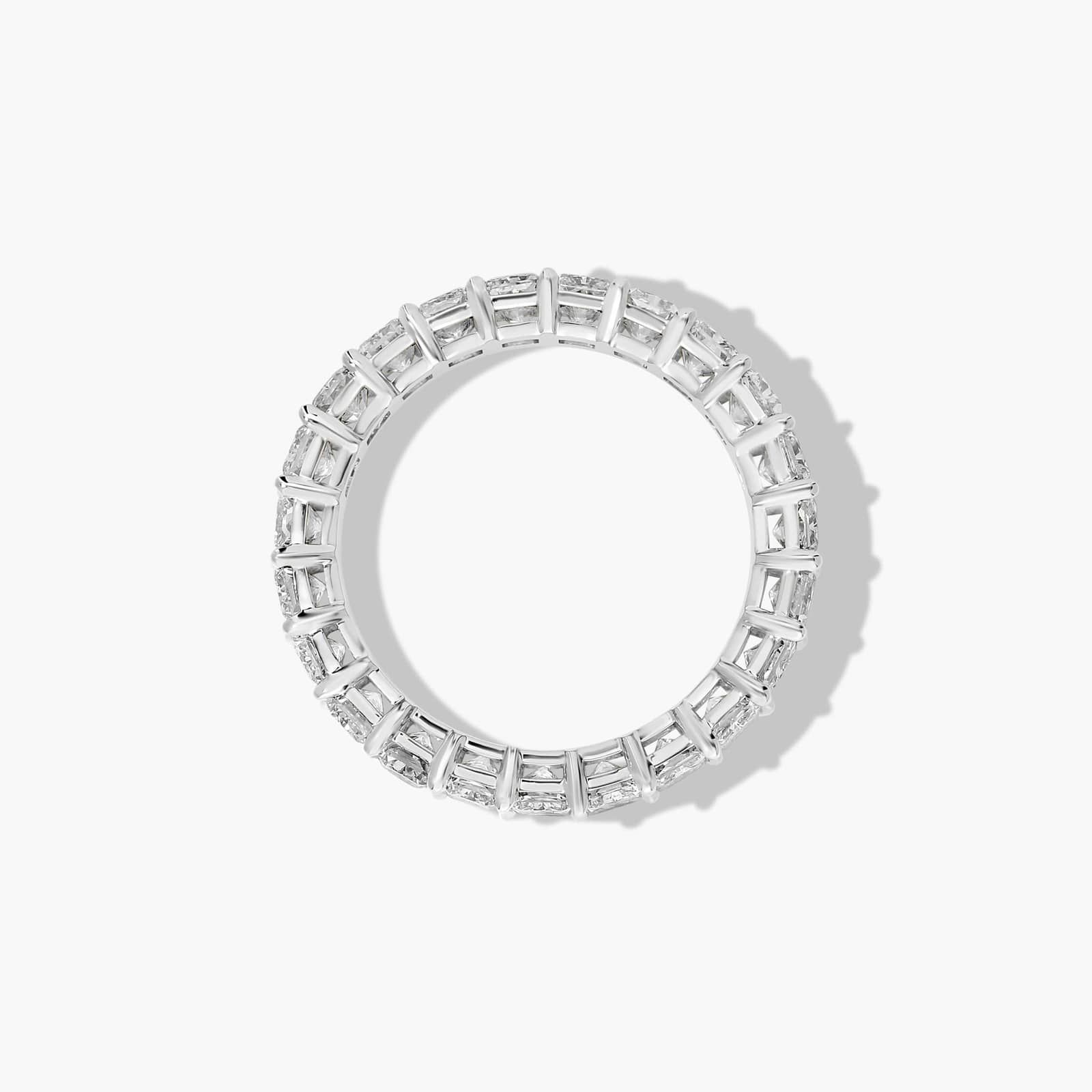 Eternity Ring With 4 CTW Radiant Cut Diamonds In Platinum (4.50mm)