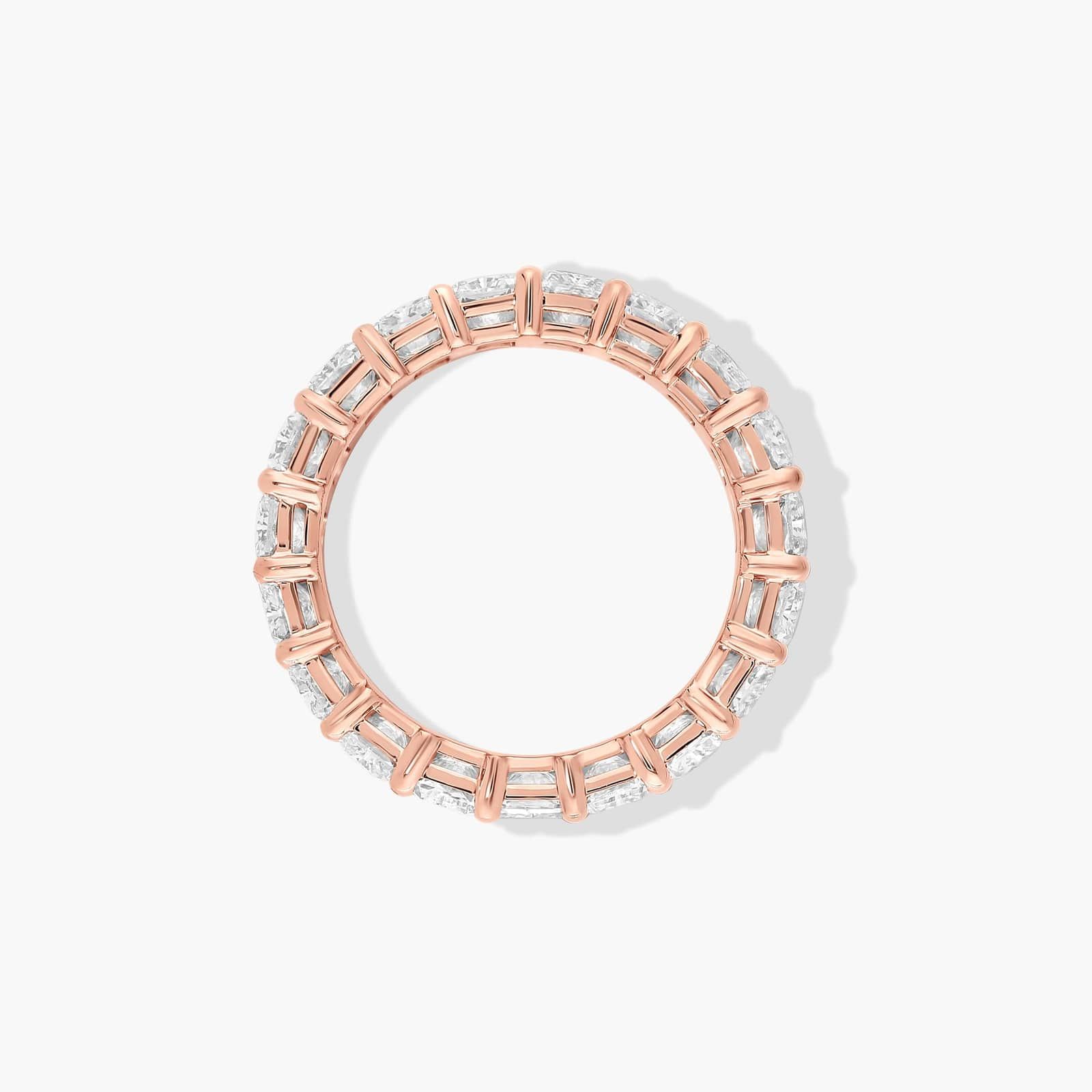 Eternity Ring With 6 CTW Radiant Cut Diamonds In 14K Rose Gold (5mm)