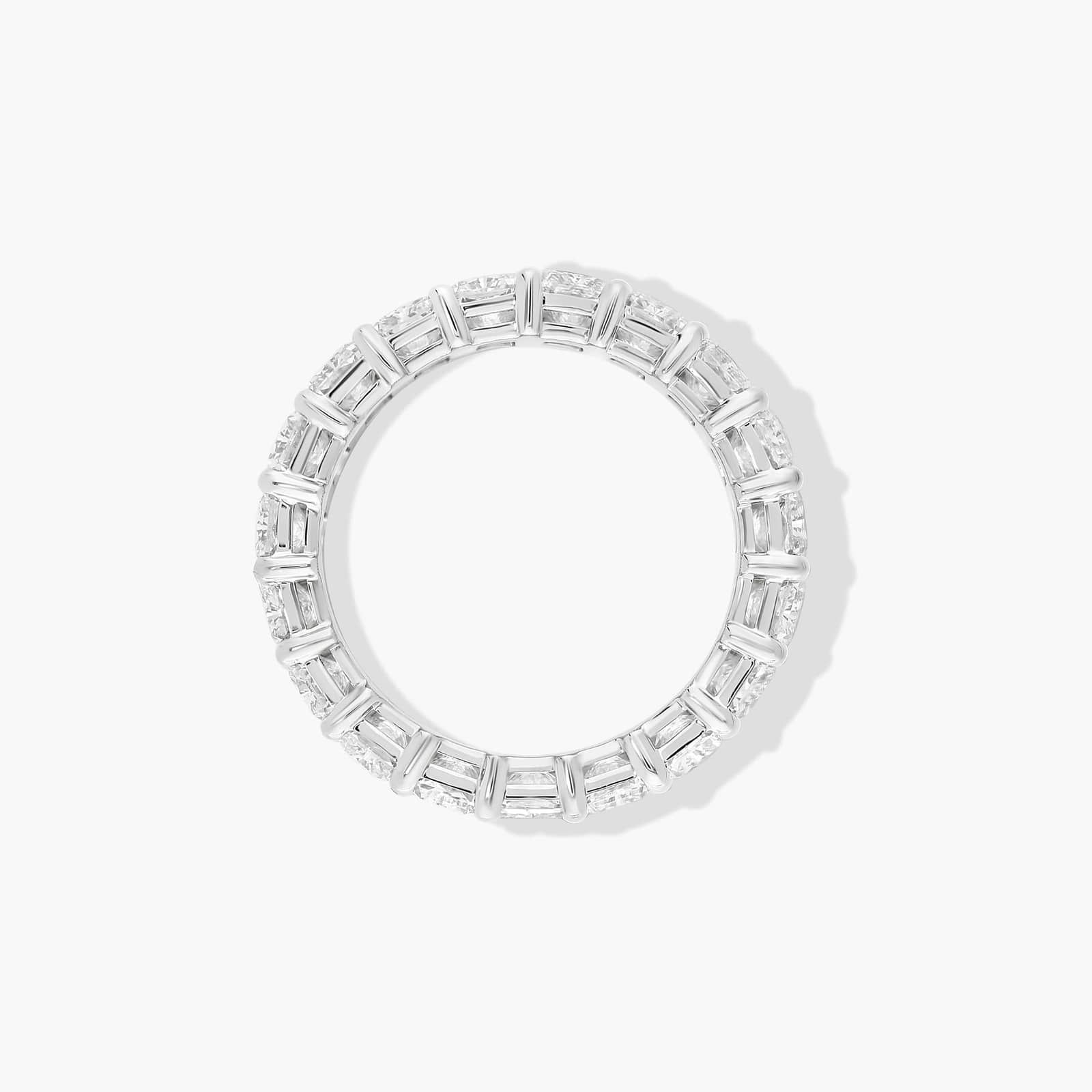 Eternity Ring With 6 CTW Radiant Cut Diamonds In 14K White Gold (5mm)