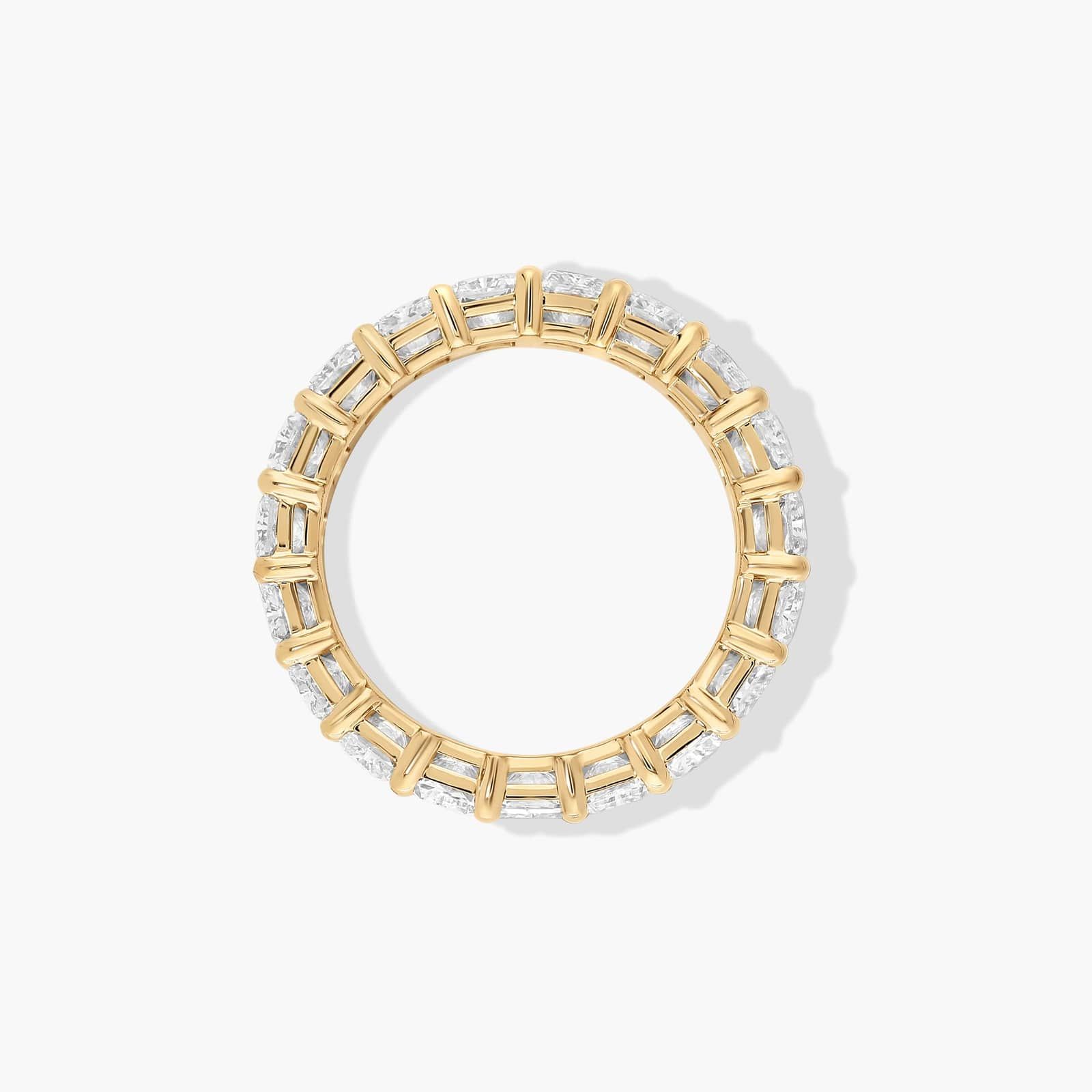 Eternity Ring With 6 CTW Radiant Cut Diamonds In 14K Yellow Gold (5mm)