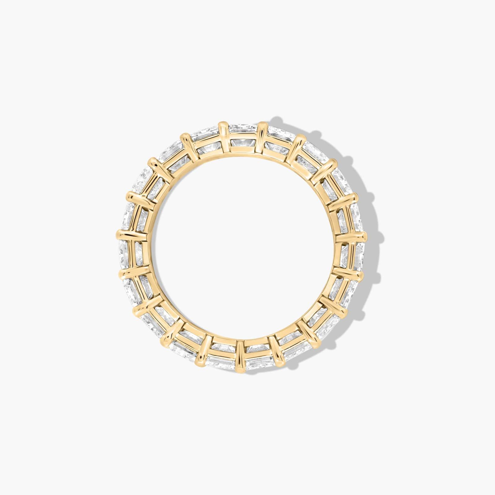 Eternity Ring With 8 CTW Radiant Cut Diamonds In 14K Yellow Gold (6.50mm)