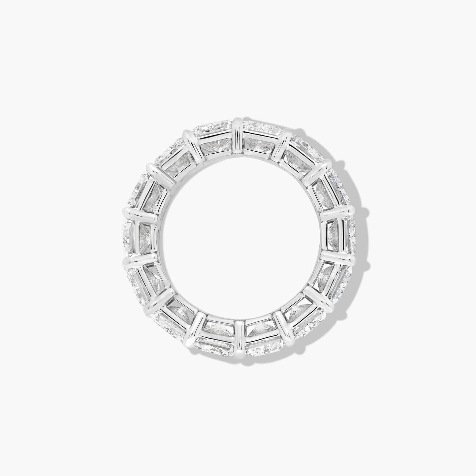 Eternity Ring With 10.5 CTW Radiant Cut Diamonds In Platinum (7mm)