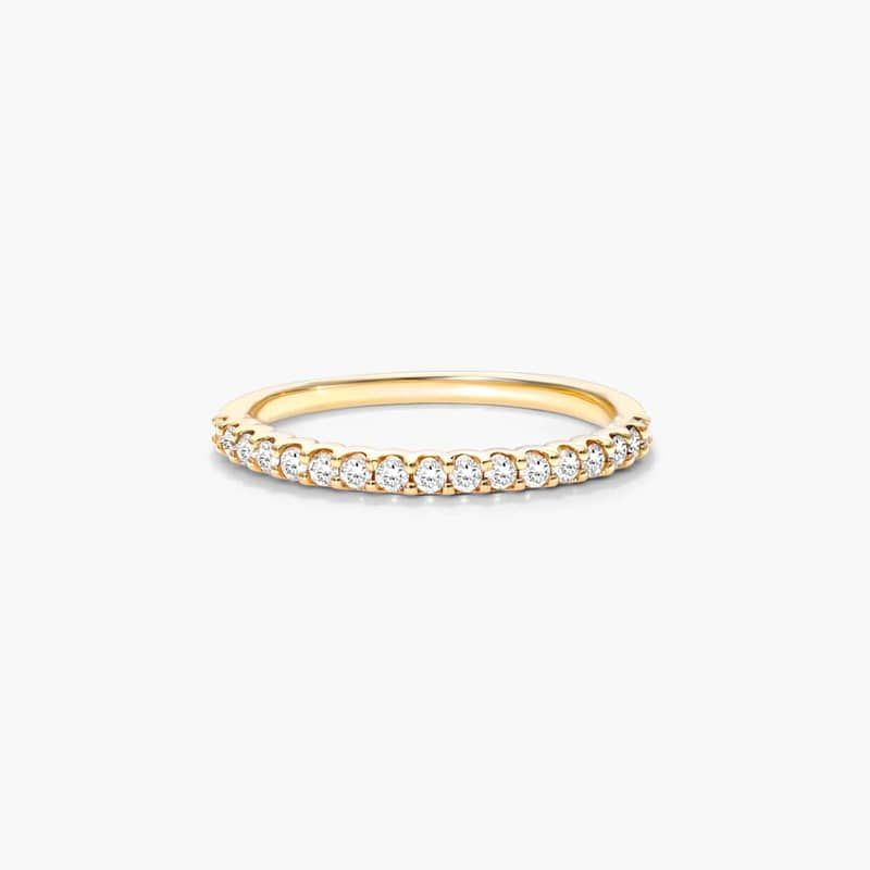 Shared Prong Contour Diamond Ring (0.25 CTW) In 14K Yellow Gold